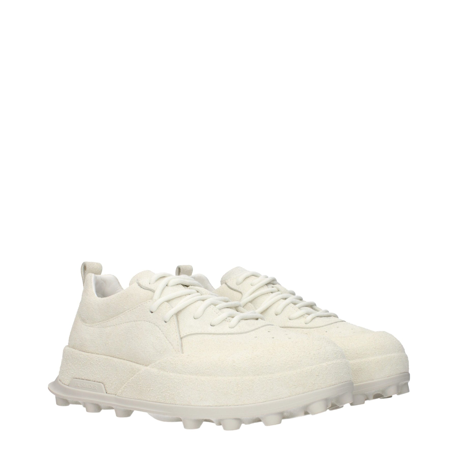 Jil Sander Beige Leather Sneakers | Regal Royce