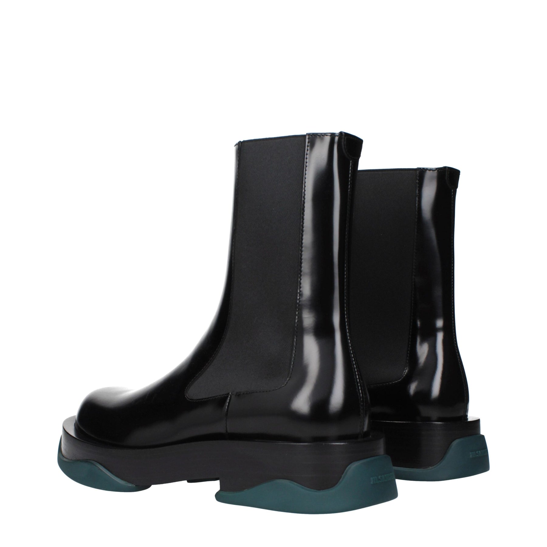 Jil Sander Black Leather Ankle Boots | Regal Royce