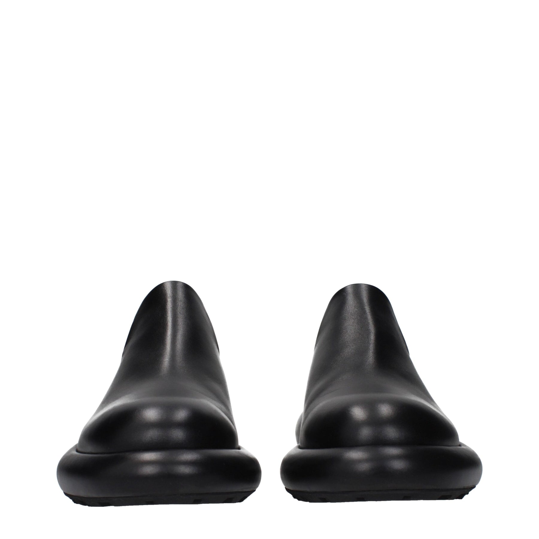 Jil Sander Black Leather Slip-On Loafers | Regal Royce