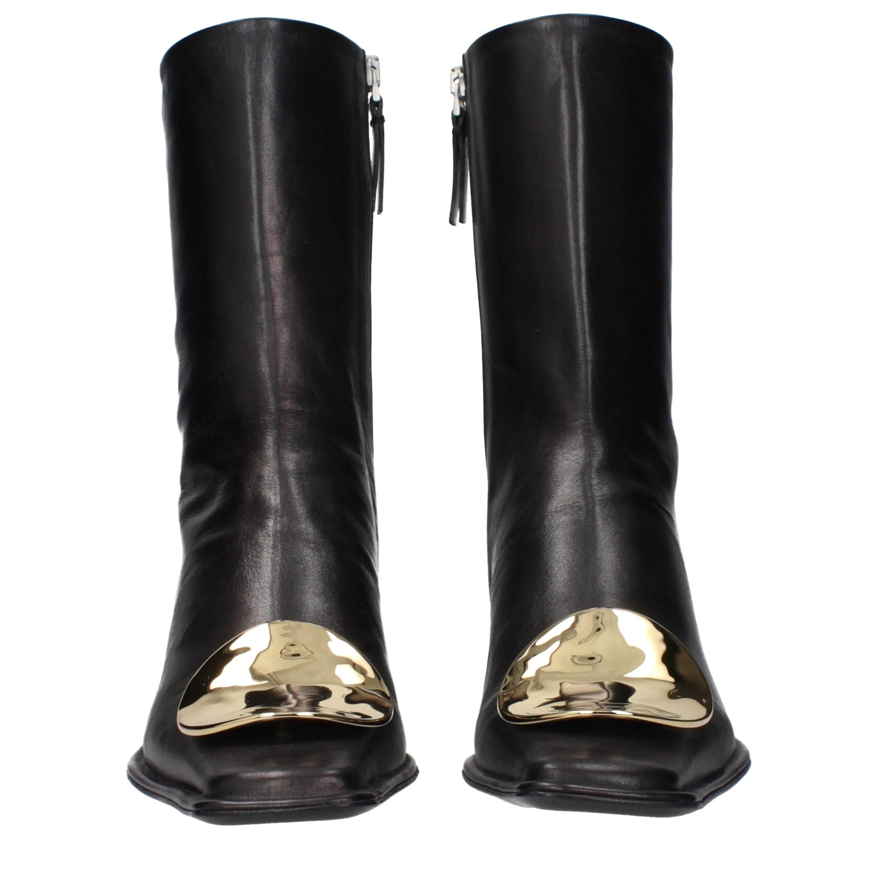 Jil Sander Black Leather Ankle Boots | Regal Royce