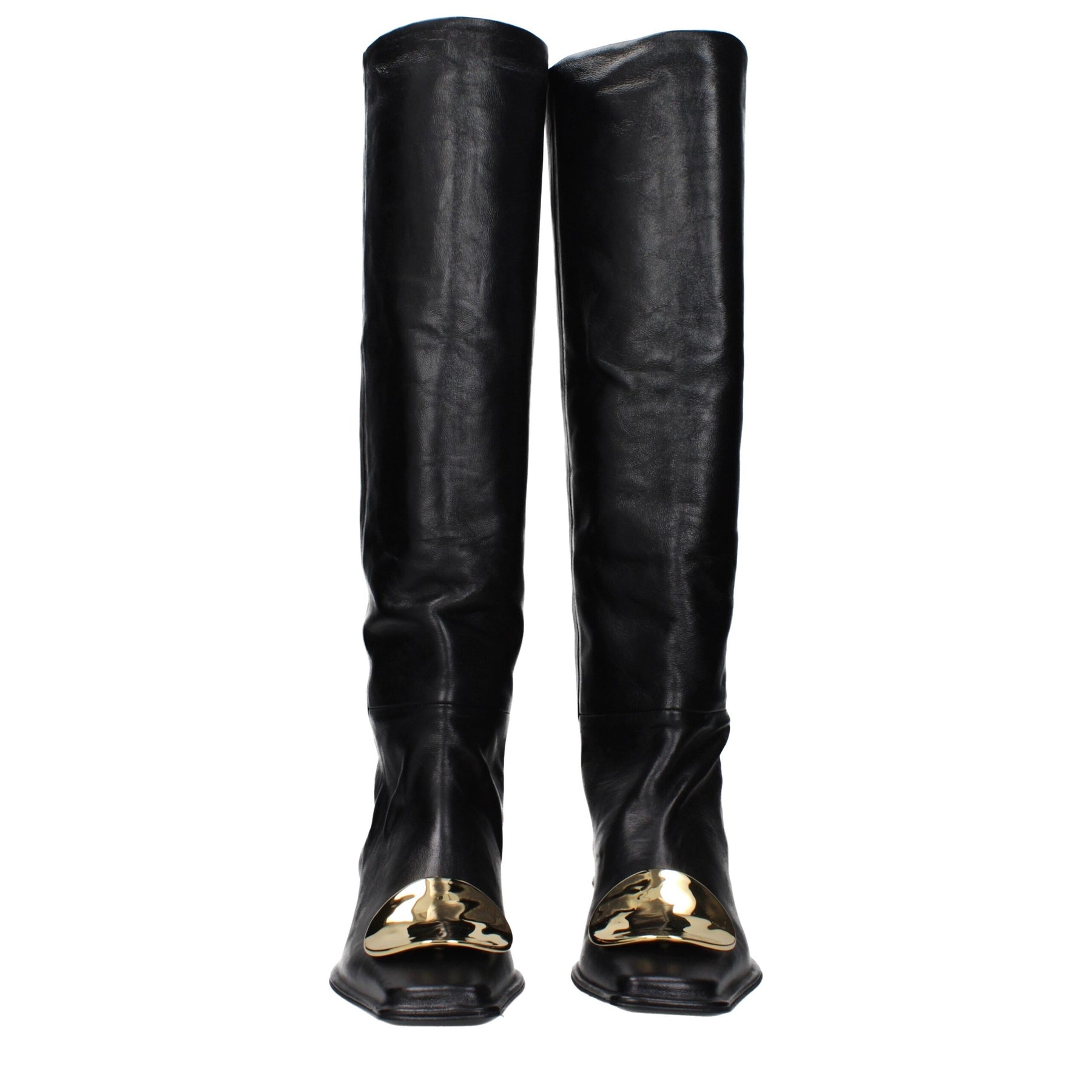 Jil Sander Black Leather Ankle Boots | Regal Royce