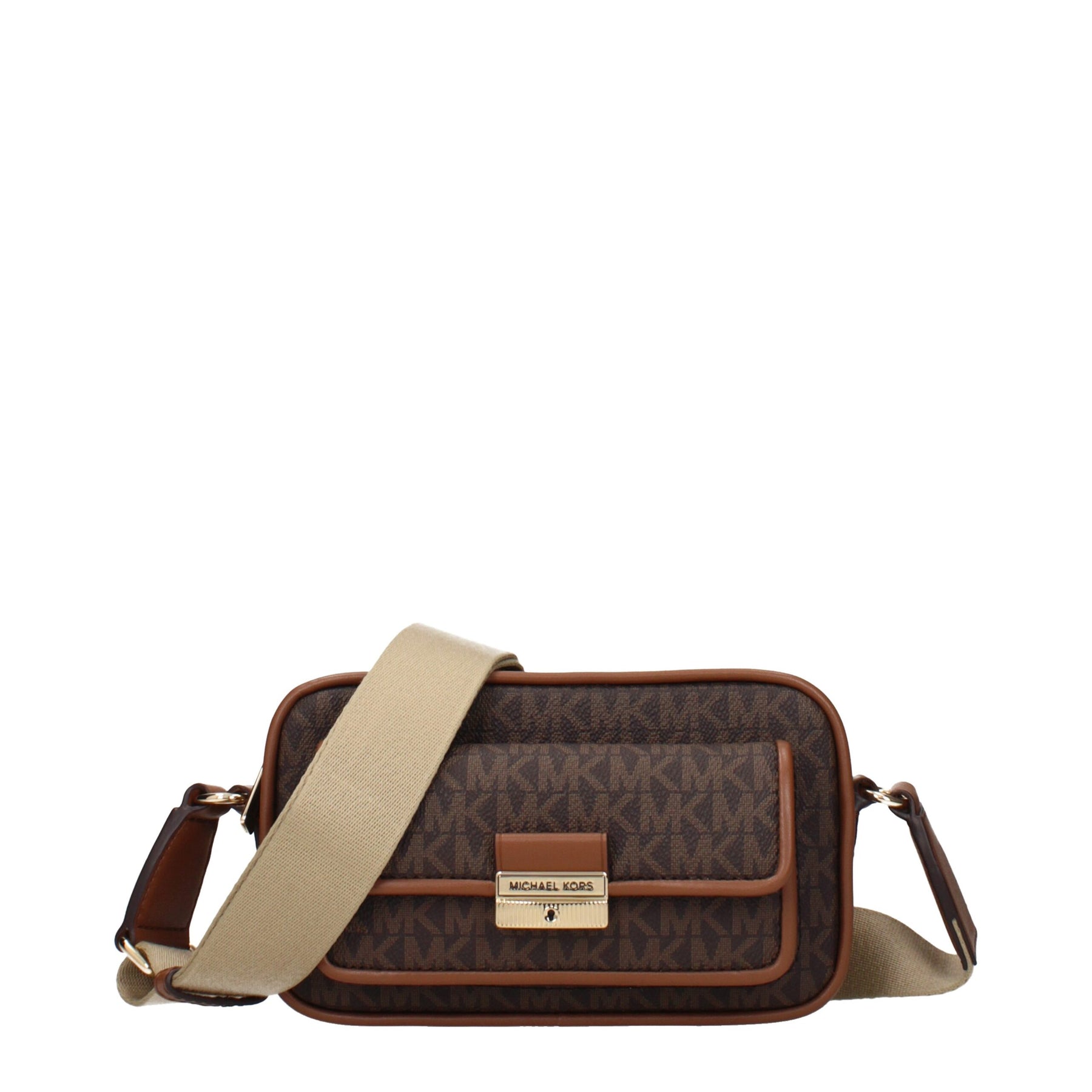 Michael Kors Brown Fabric Crossbody Bag | Regal Royce