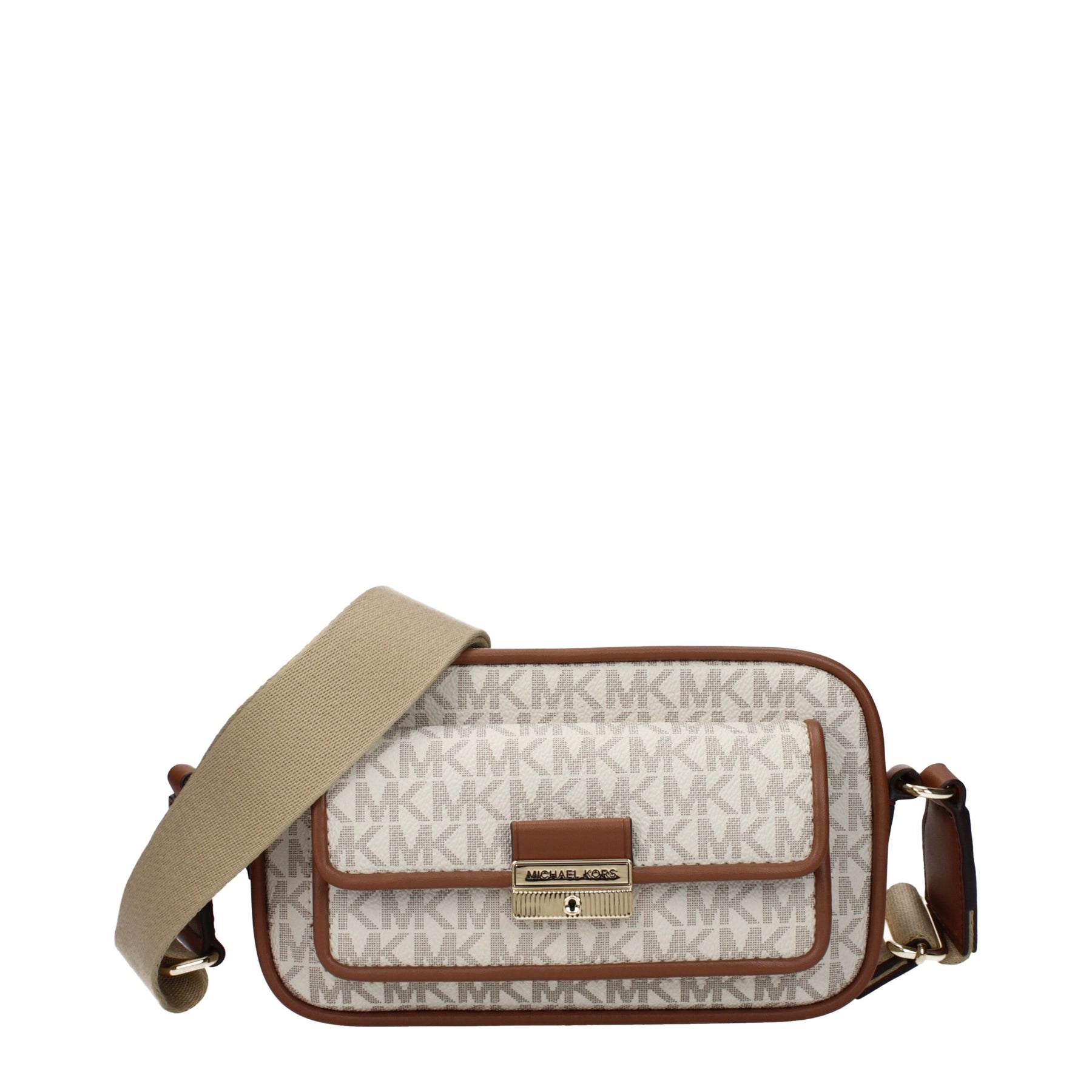 Michael Kors Beige Fabric Crossbody Bag | Regal Royce