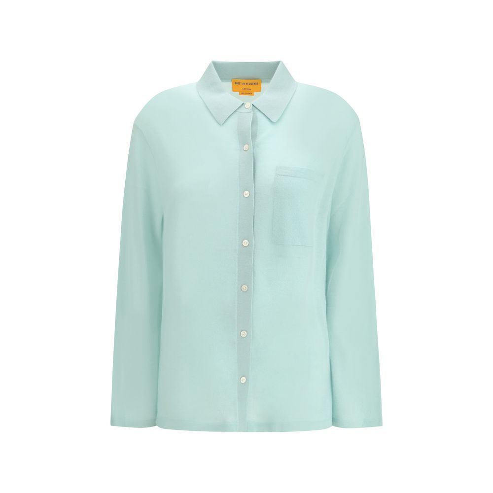 Guest in Residence Blue Cashmere Dress Shirt | Regal Royce