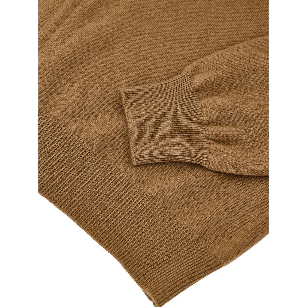 Gran Sasso Brown Wool Turtleneck | Regal Royce