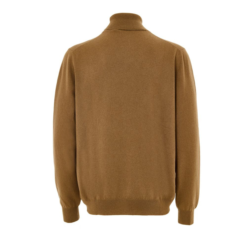 Gran Sasso Brown Wool Turtleneck | Regal Royce