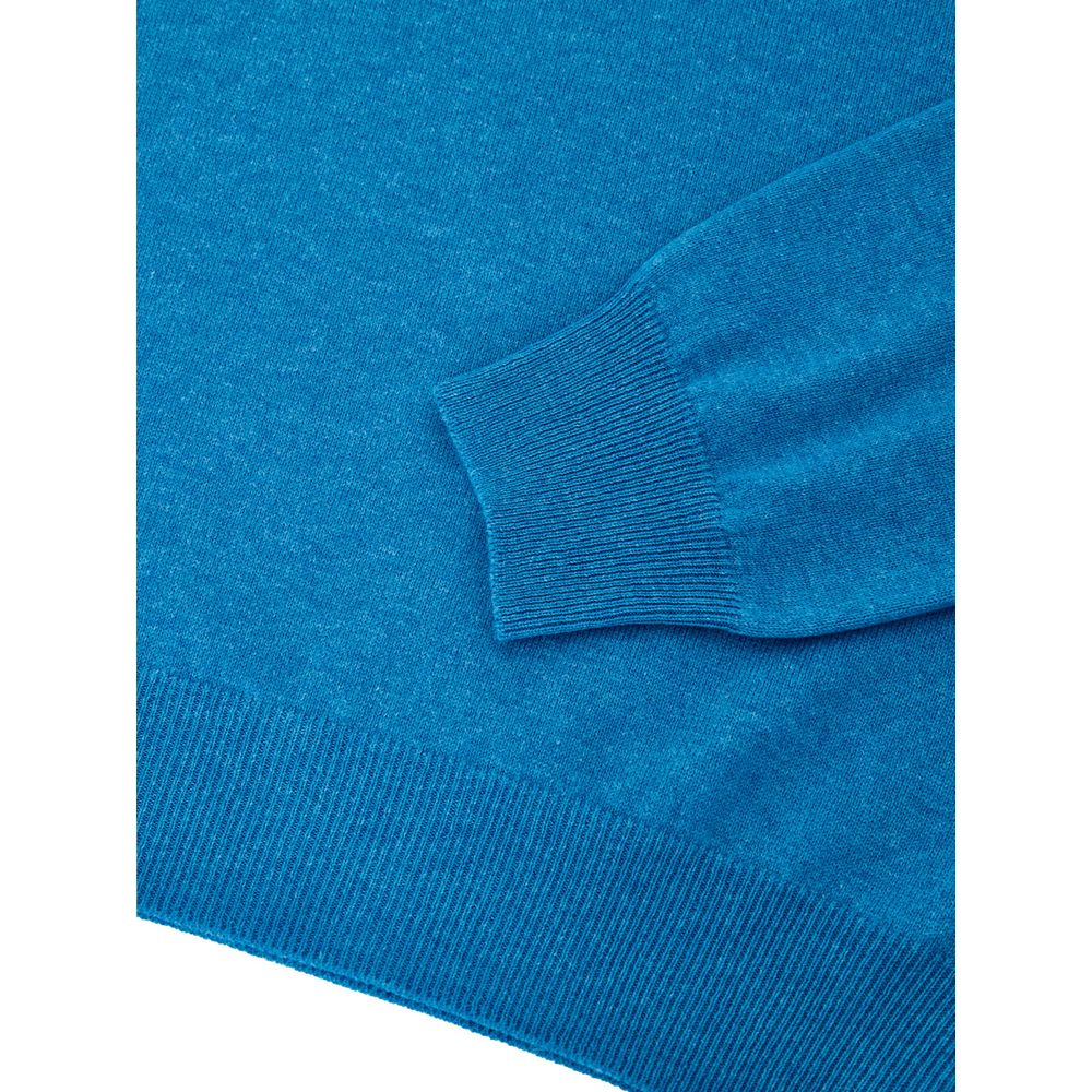 Gran Sasso Blue Wool Turtleneck | Regal Royce