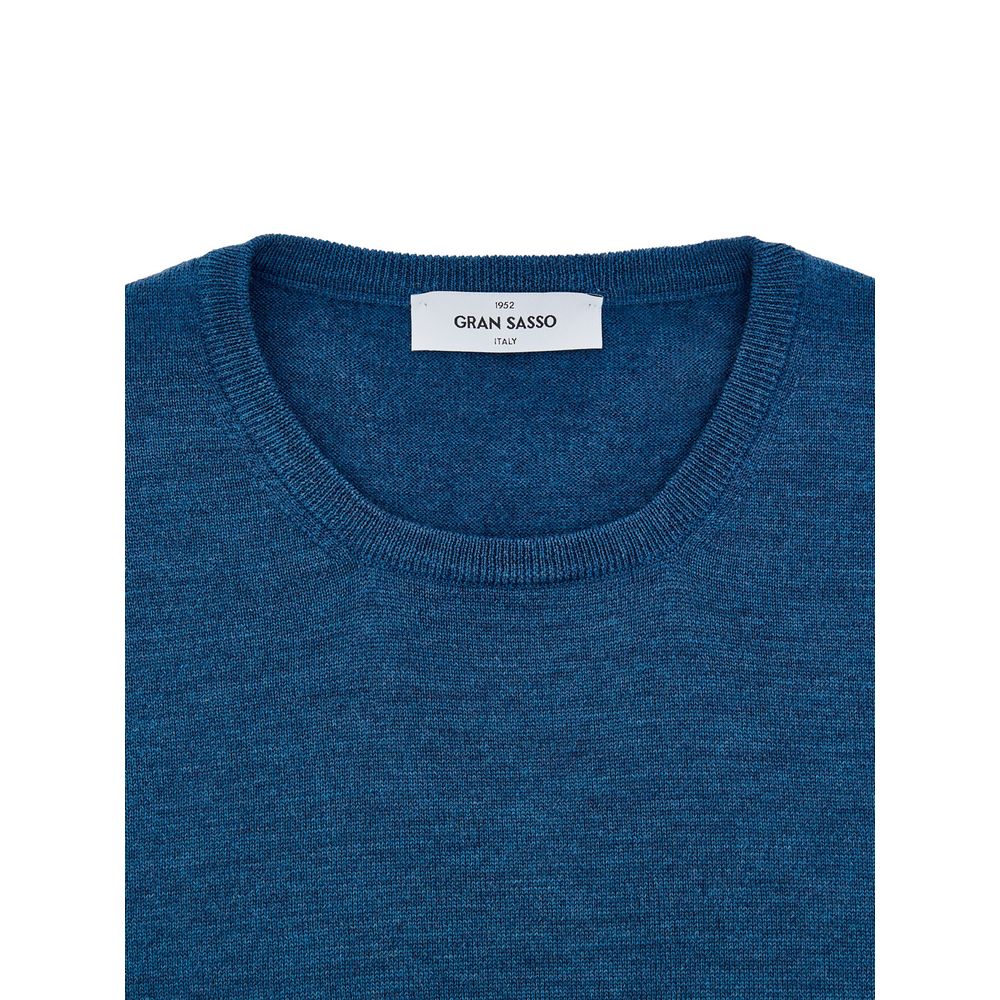 Gran Sasso Blue Wool Sweatshirt | Regal Royce