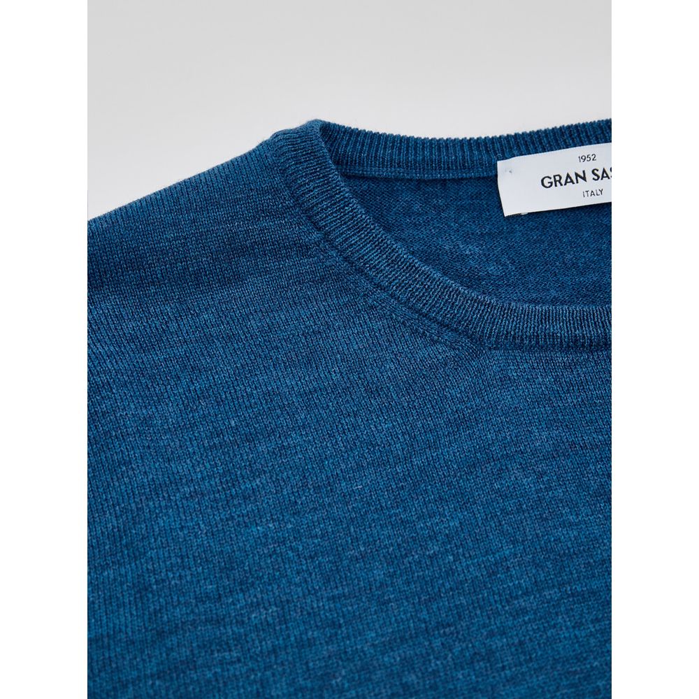 Gran Sasso Blue Wool Sweatshirt | Regal Royce