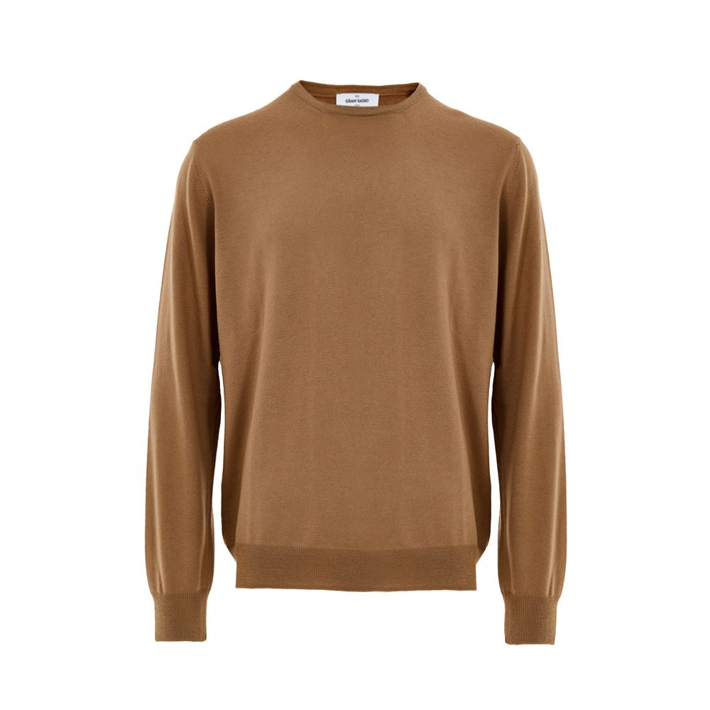 Gran Sasso Brown Wool Sweatshirt | Regal Royce