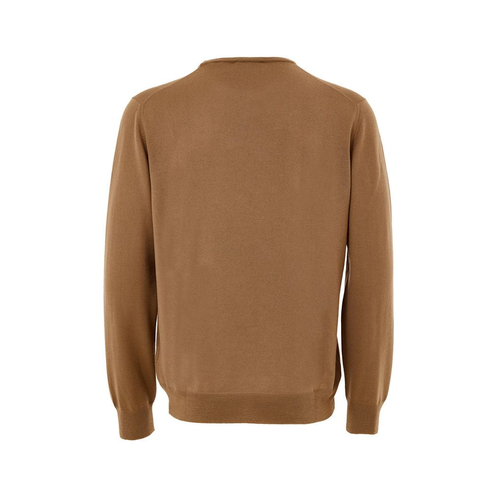 Gran Sasso Brown Wool Sweatshirt | Regal Royce