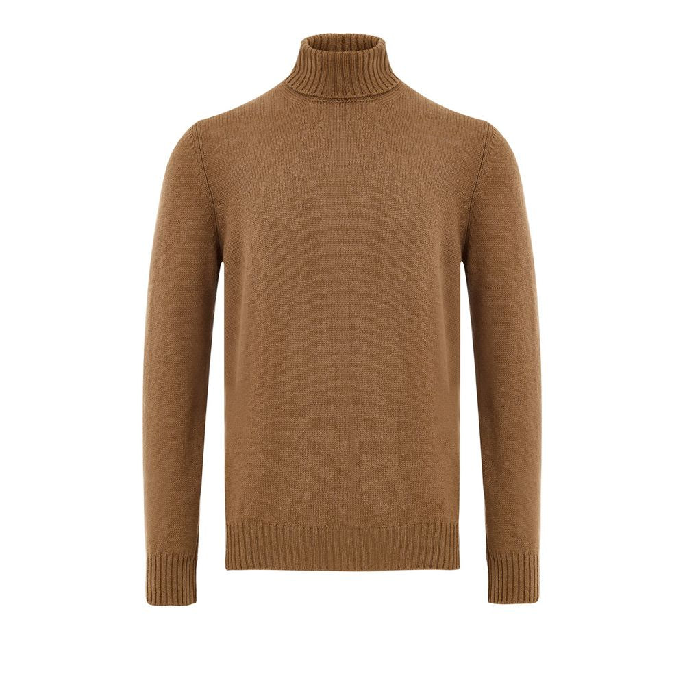 Gran Sasso Brown Wool Turtleneck | Regal Royce