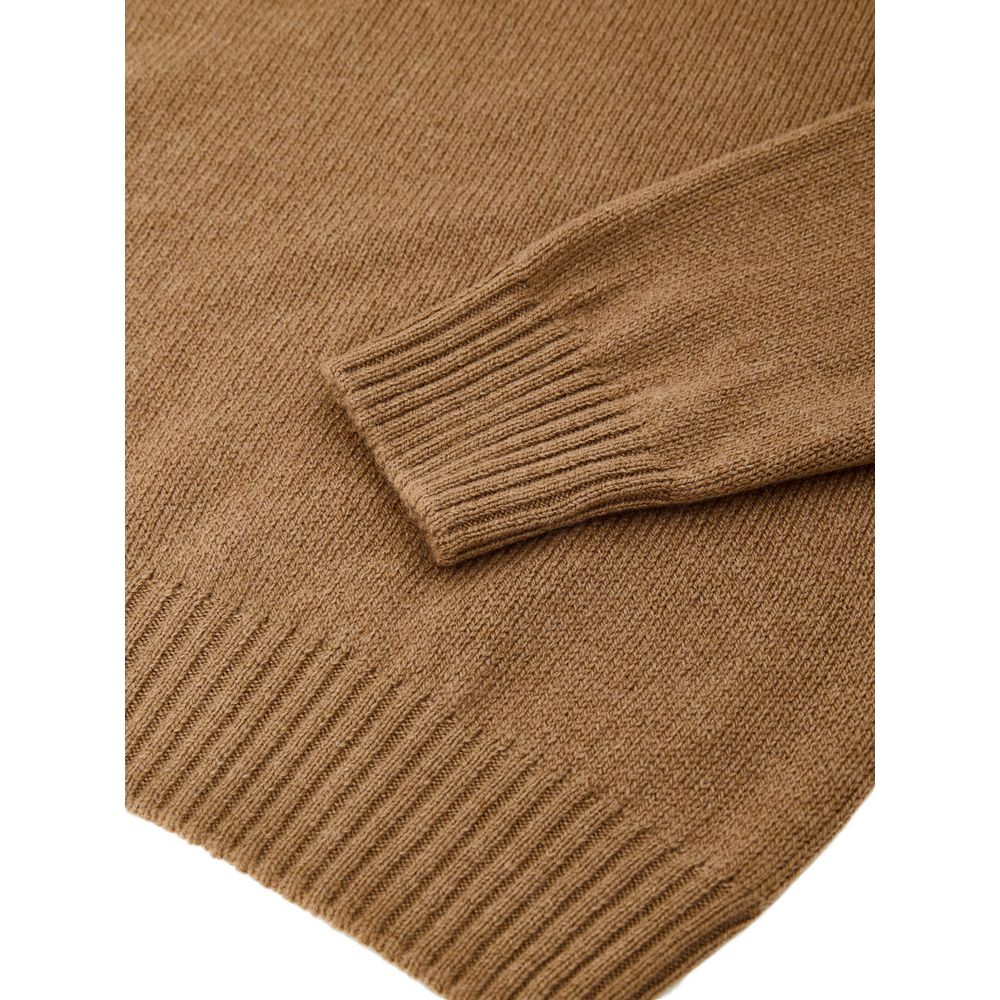 Gran Sasso Brown Wool Turtleneck | Regal Royce