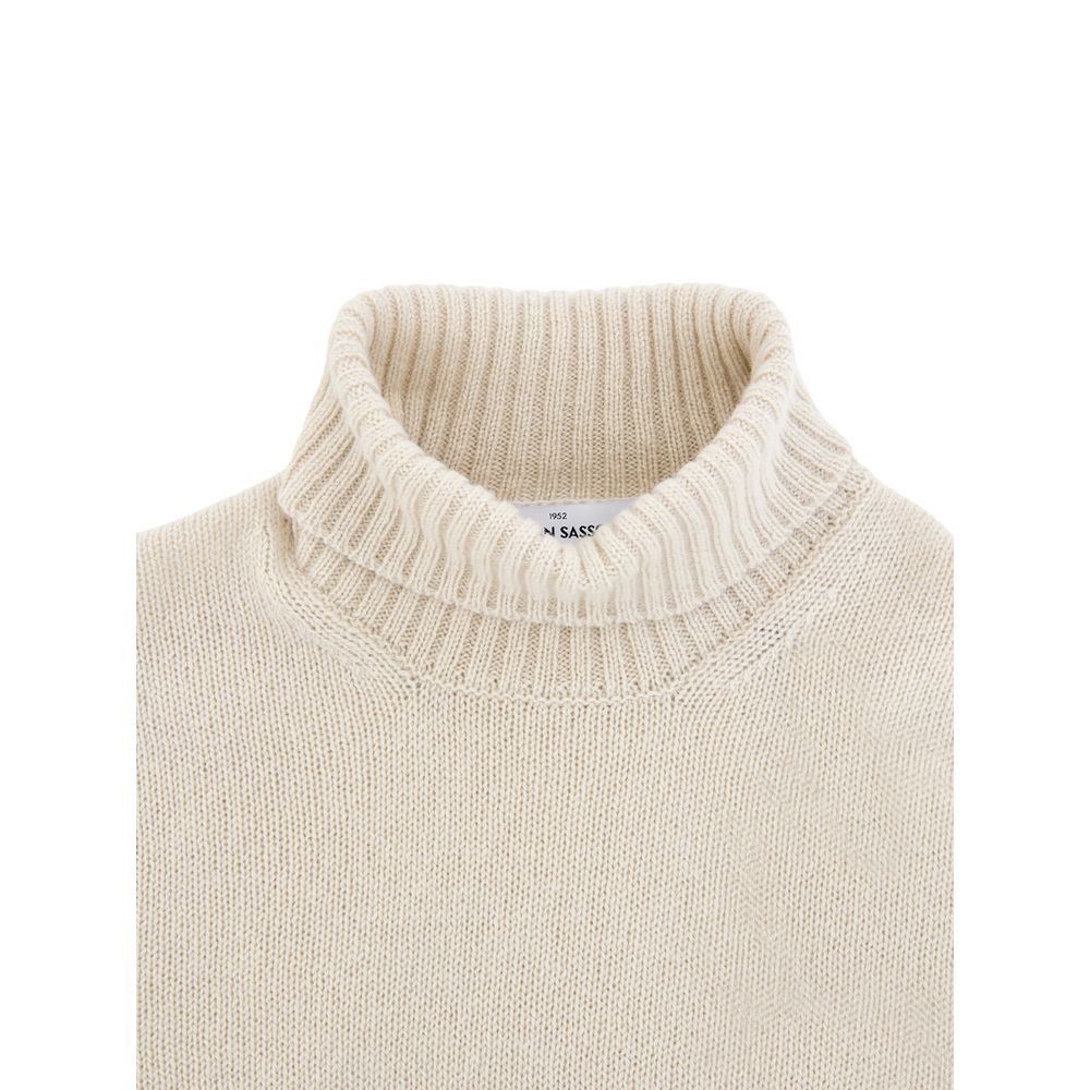 Gran Sasso Beige Wool Turtleneck | Regal Royce