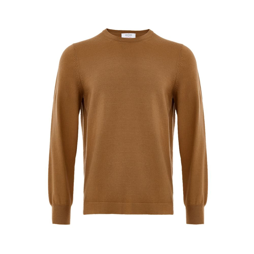 Gran Sasso Brown Wool Sweatshirt | Regal Royce
