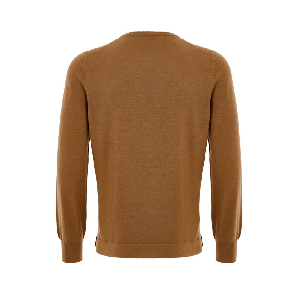 Gran Sasso Brown Wool Sweatshirt | Regal Royce