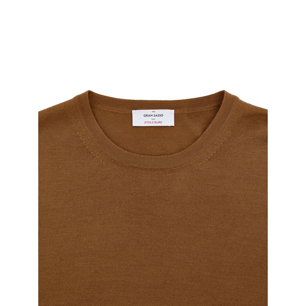 Gran Sasso Brown Wool Sweatshirt | Regal Royce