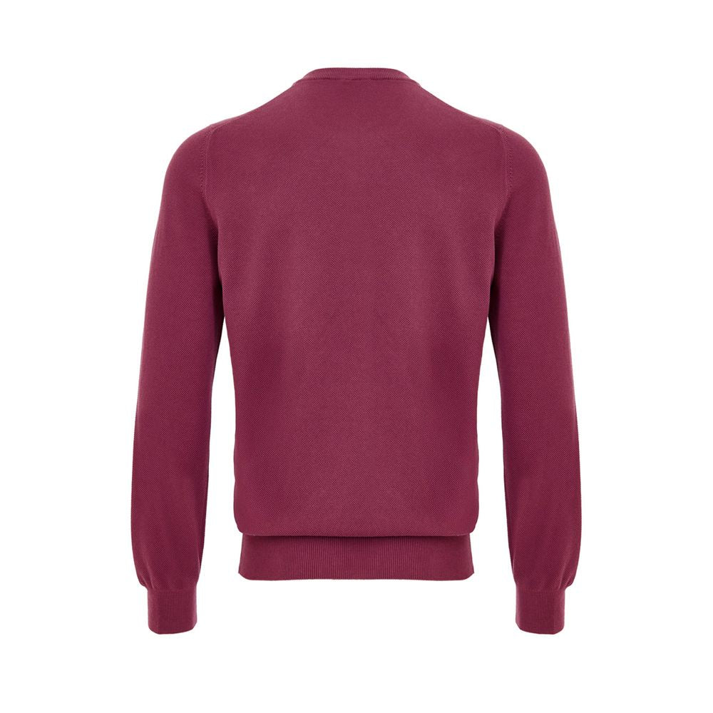 Gran Sasso Purple Cotton Sweatshirt | Regal Royce