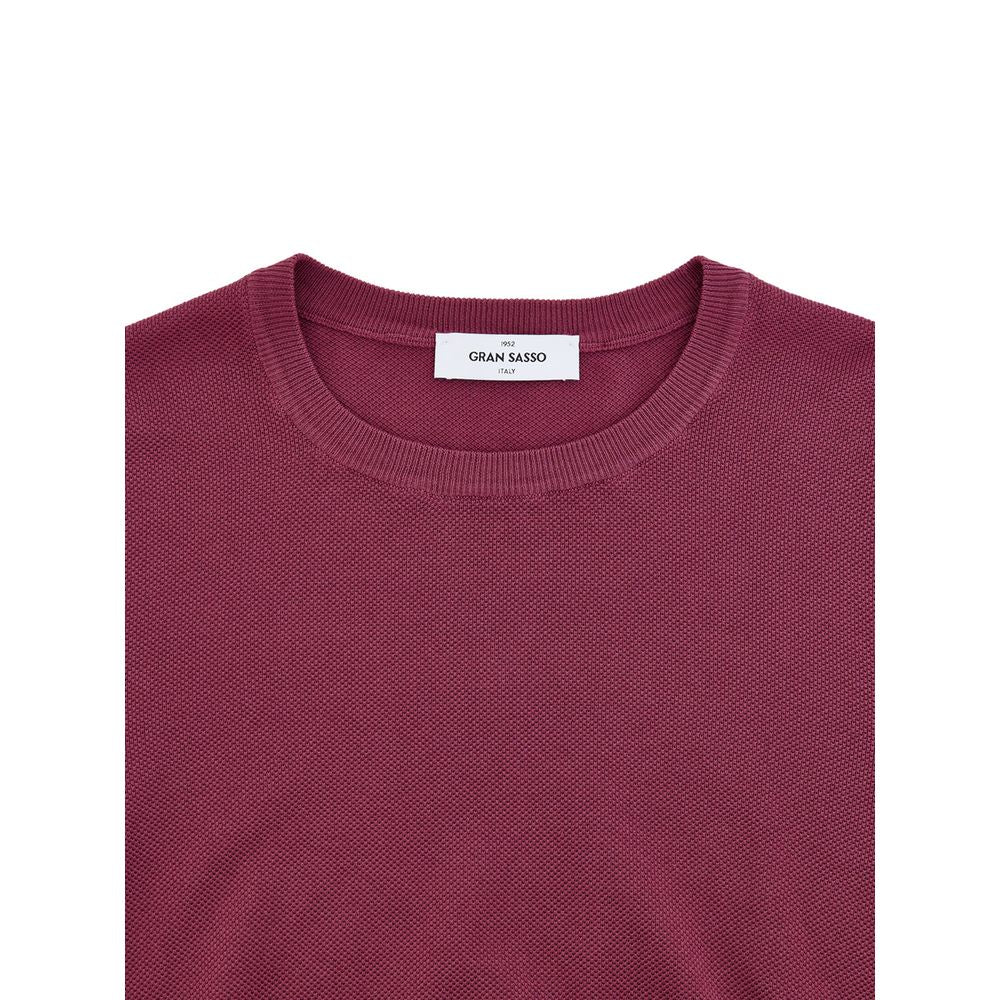 Gran Sasso Purple Cotton Sweatshirt | Regal Royce