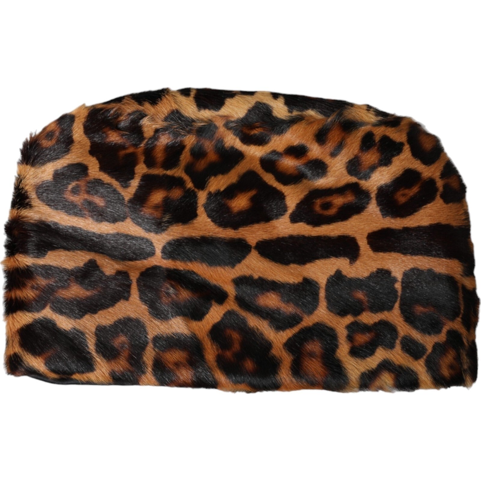 Dolce & Gabbana Brown Leopard Fur Women Bucket Capello Hat | Regal Royce