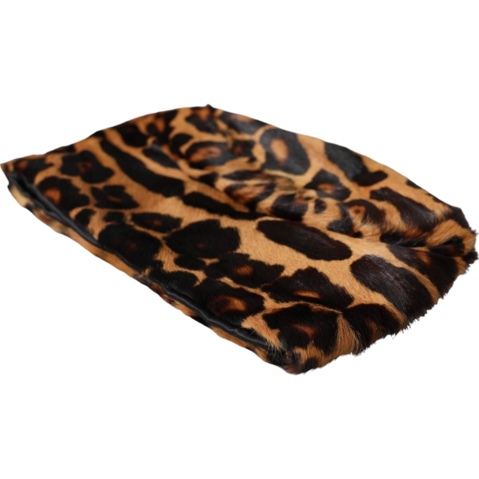 Dolce & Gabbana Brown Leopard Fur Women Bucket Capello Hat | Regal Royce