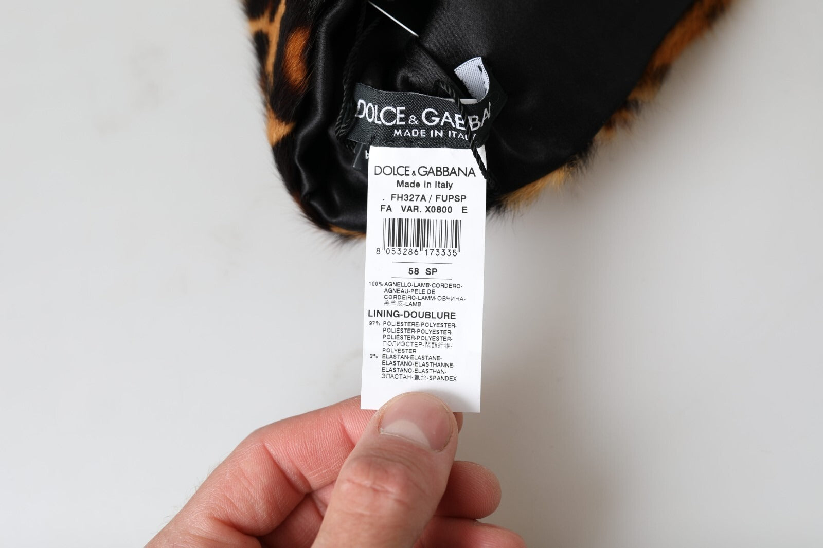 Dolce & Gabbana Brown Leopard Fur Women Bucket Capello Hat | Regal Royce