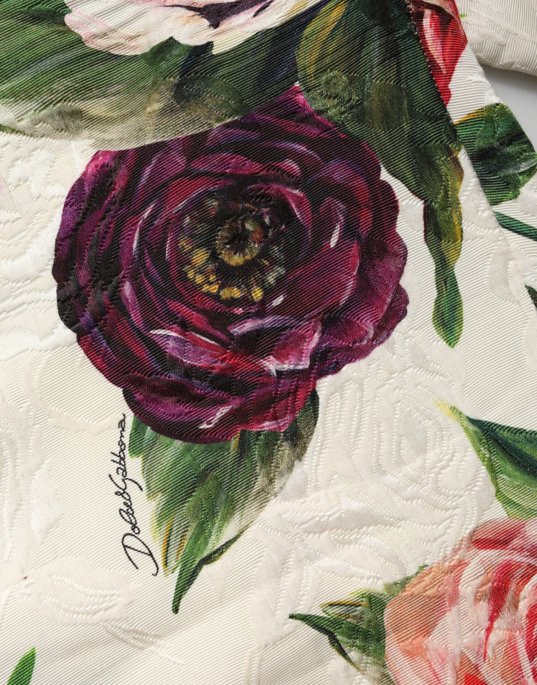 Dolce & Gabbana Multicolor Rose Floral Cropped Trousers Pants | Regal Royce