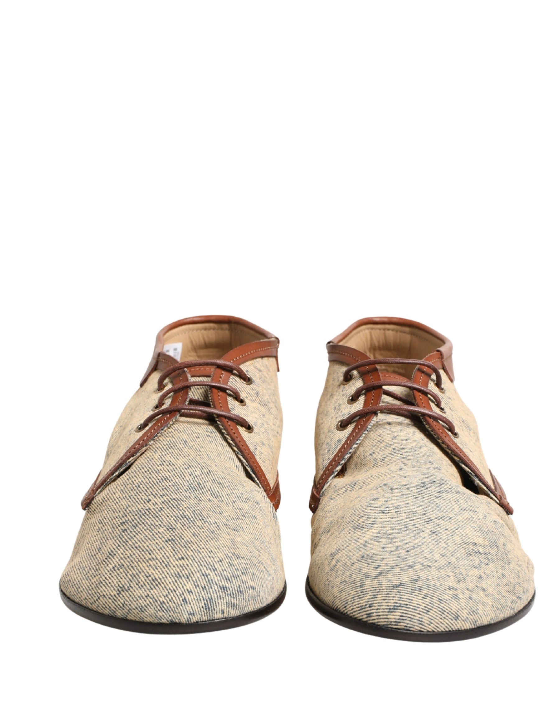 Dolce & Gabbana Denim Navajo Lace-Up Leather Dress Derby Shoes | Regal Royce