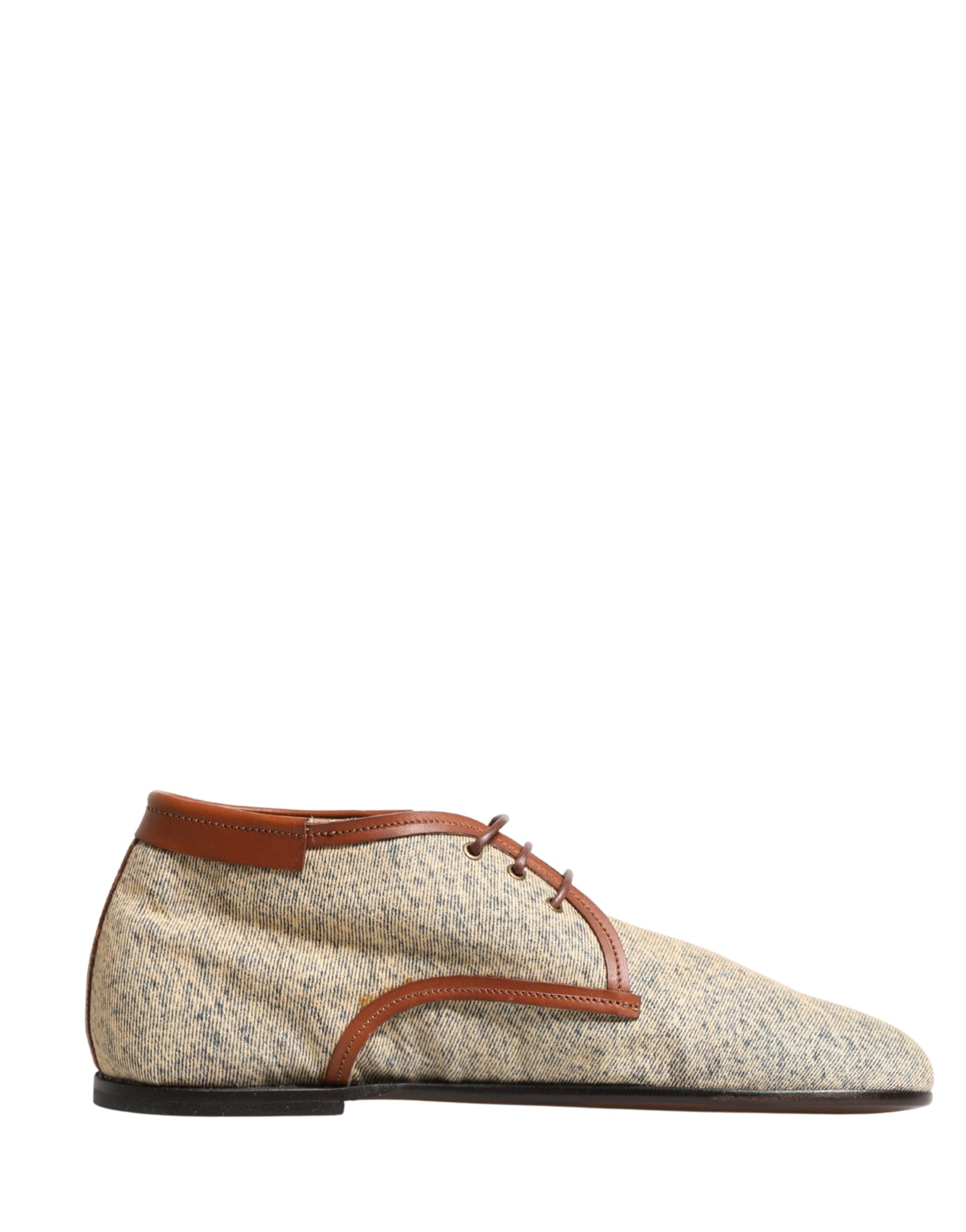 Dolce & Gabbana Denim Navajo Lace-Up Leather Dress Derby Shoes | Regal Royce