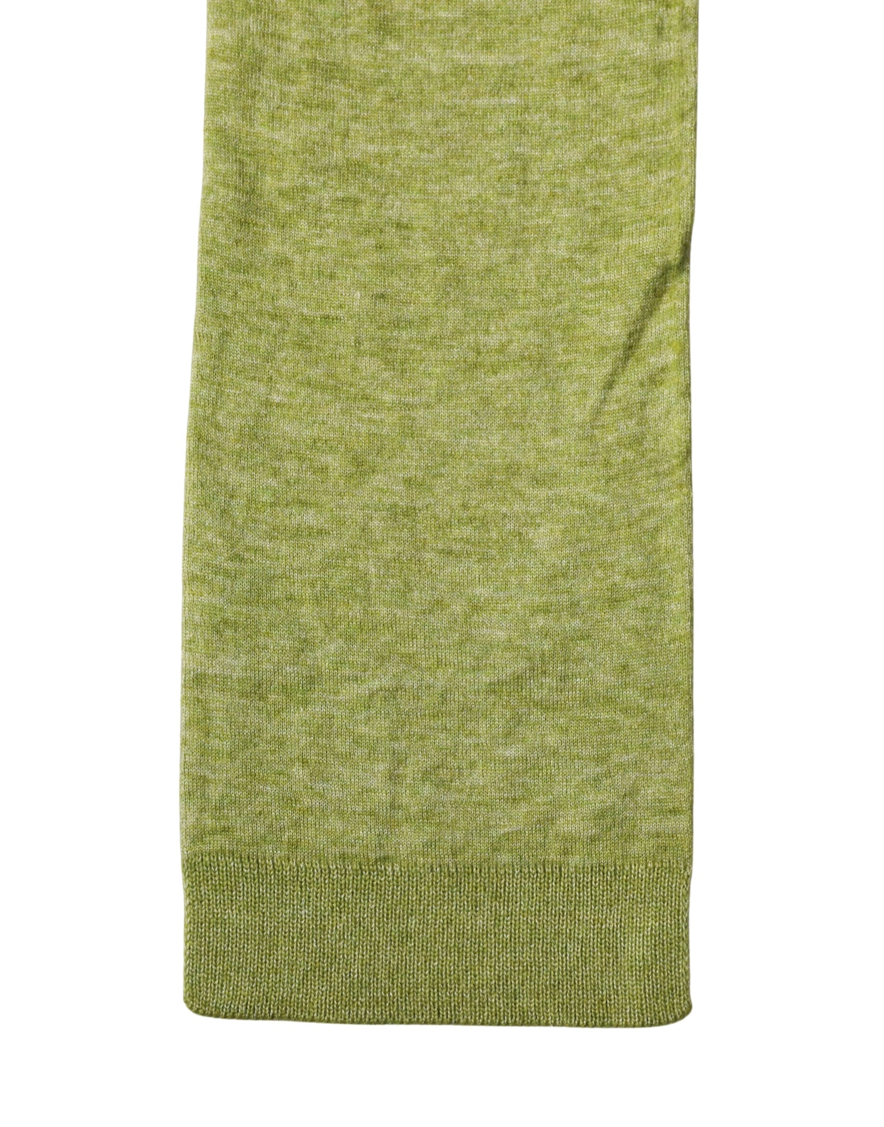 Dolce & Gabbana Green Cashmere Knitted Neck Foulard 280cm x11cm Men Scarf | Regal Royce