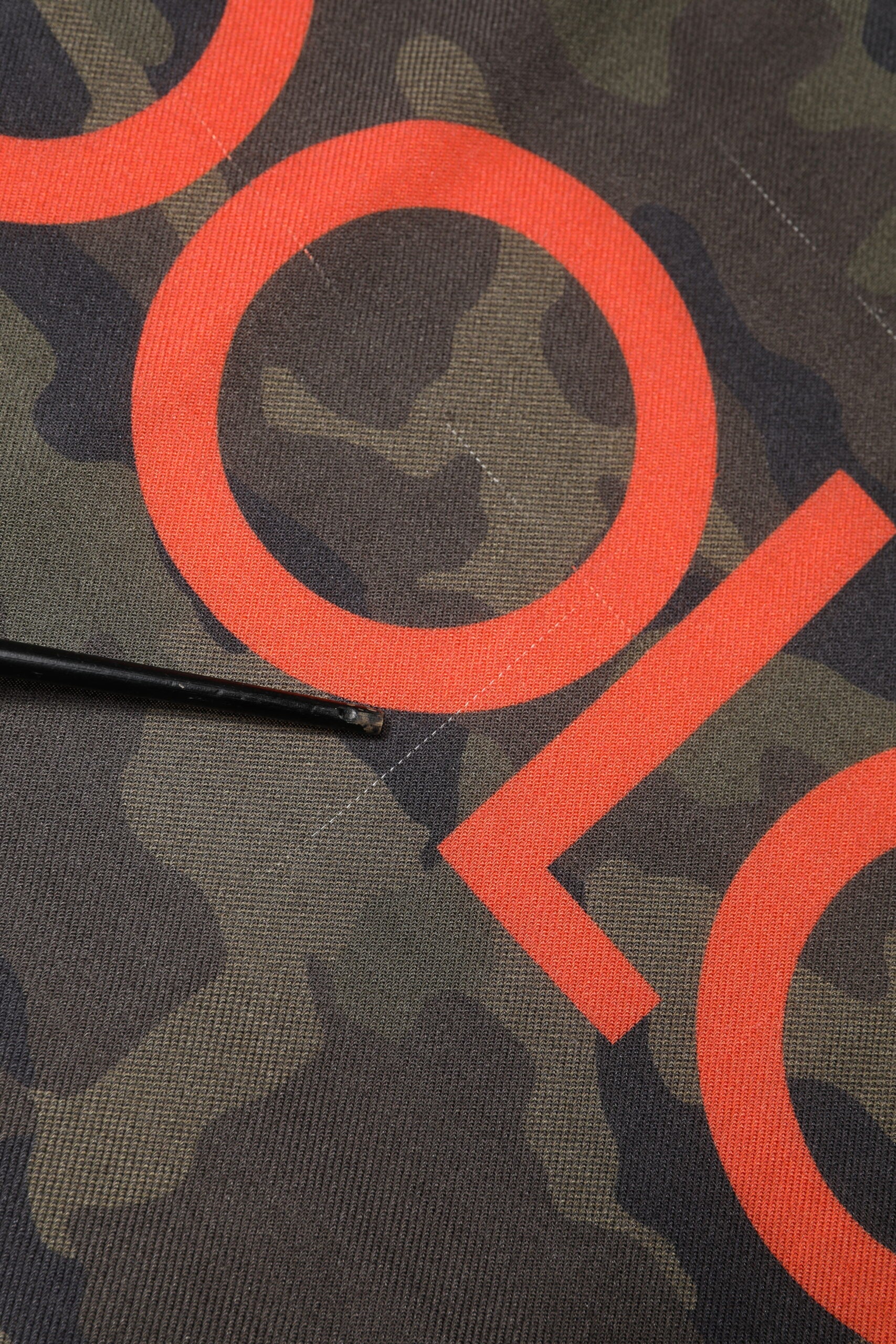 Dolce & Gabbana Green Camouflage Logo Cashmere 138cm x 137cm Men Scarf | Regal Royce