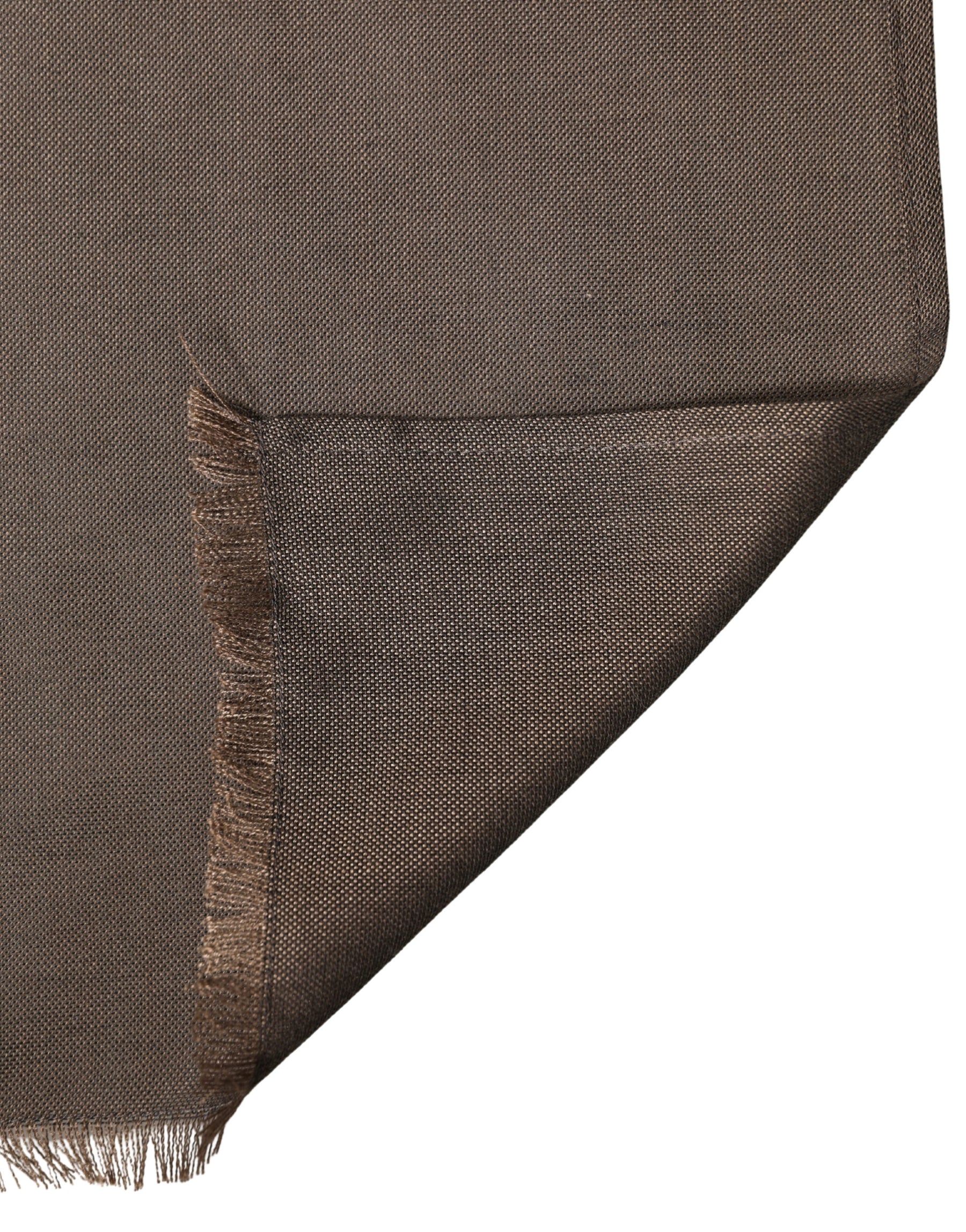 Dolce & Gabbana Brown Polyester Neck Warmer Shawl 185cm x 165cm  Men Scarf | Regal Royce