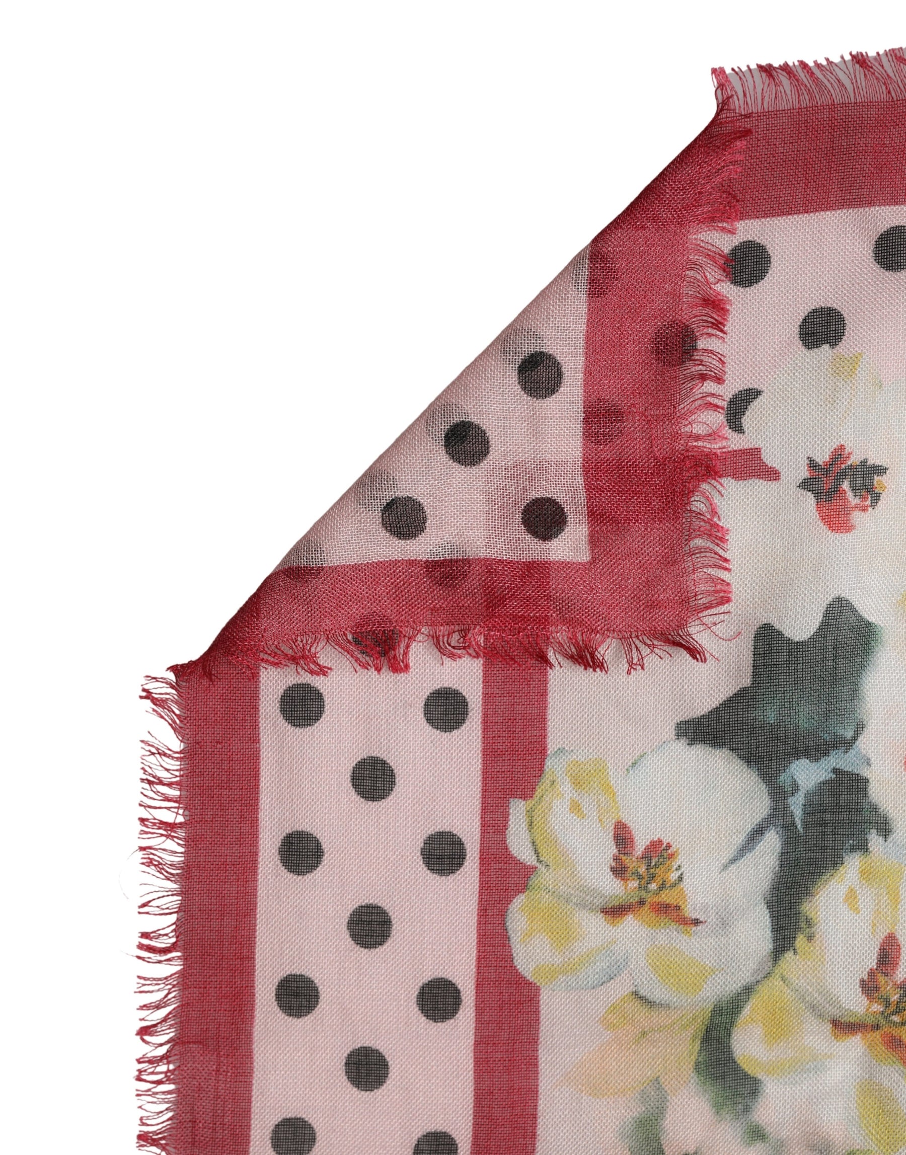 Dolce & Gabbana Multicolor Floral Print Square Stole 136cm x 130cm Scarf | Regal Royce