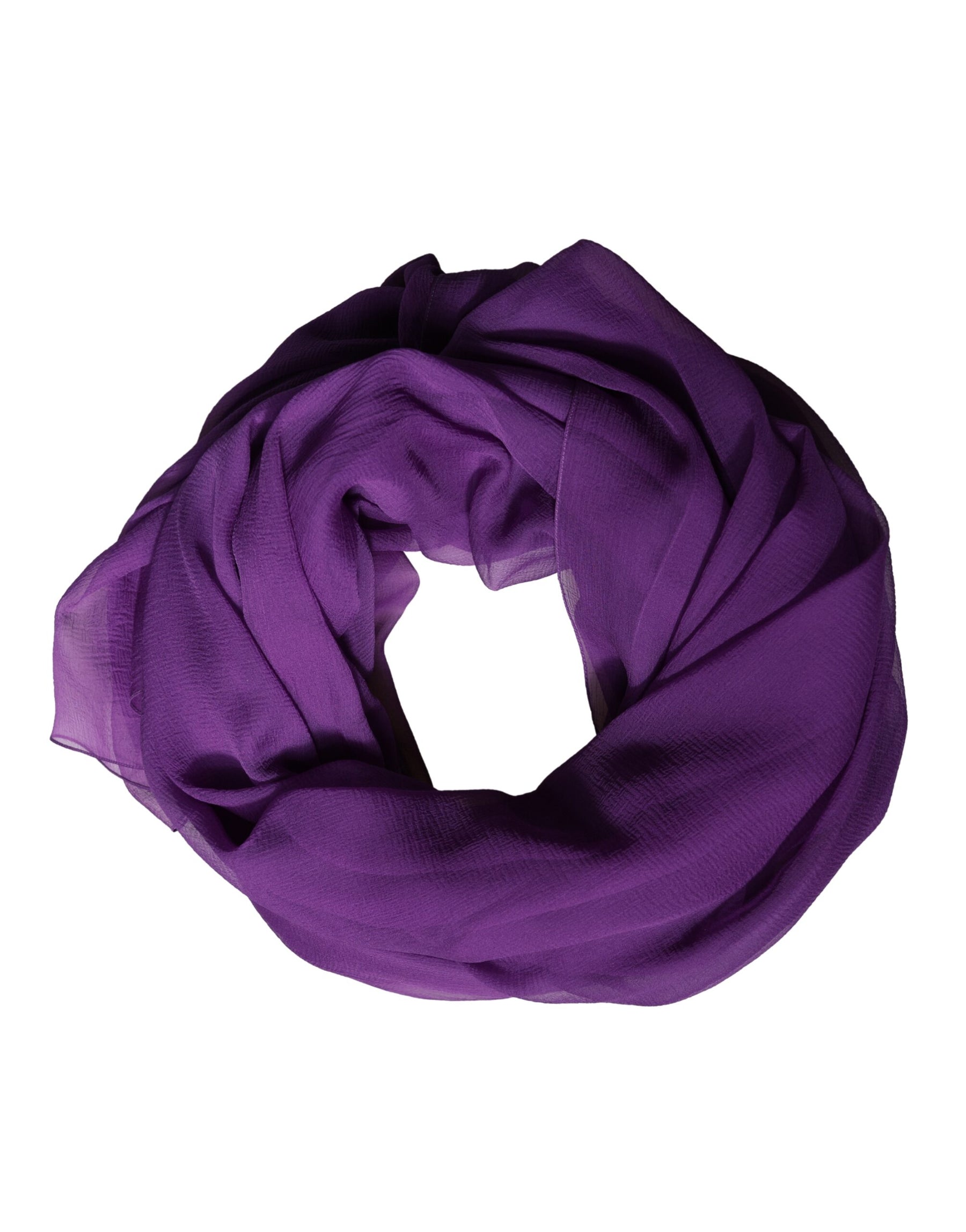 Dolce & Gabbana Purple Silk Neck Wrap Shawl Stole 200cm x 134cm Scarf | Regal Royce