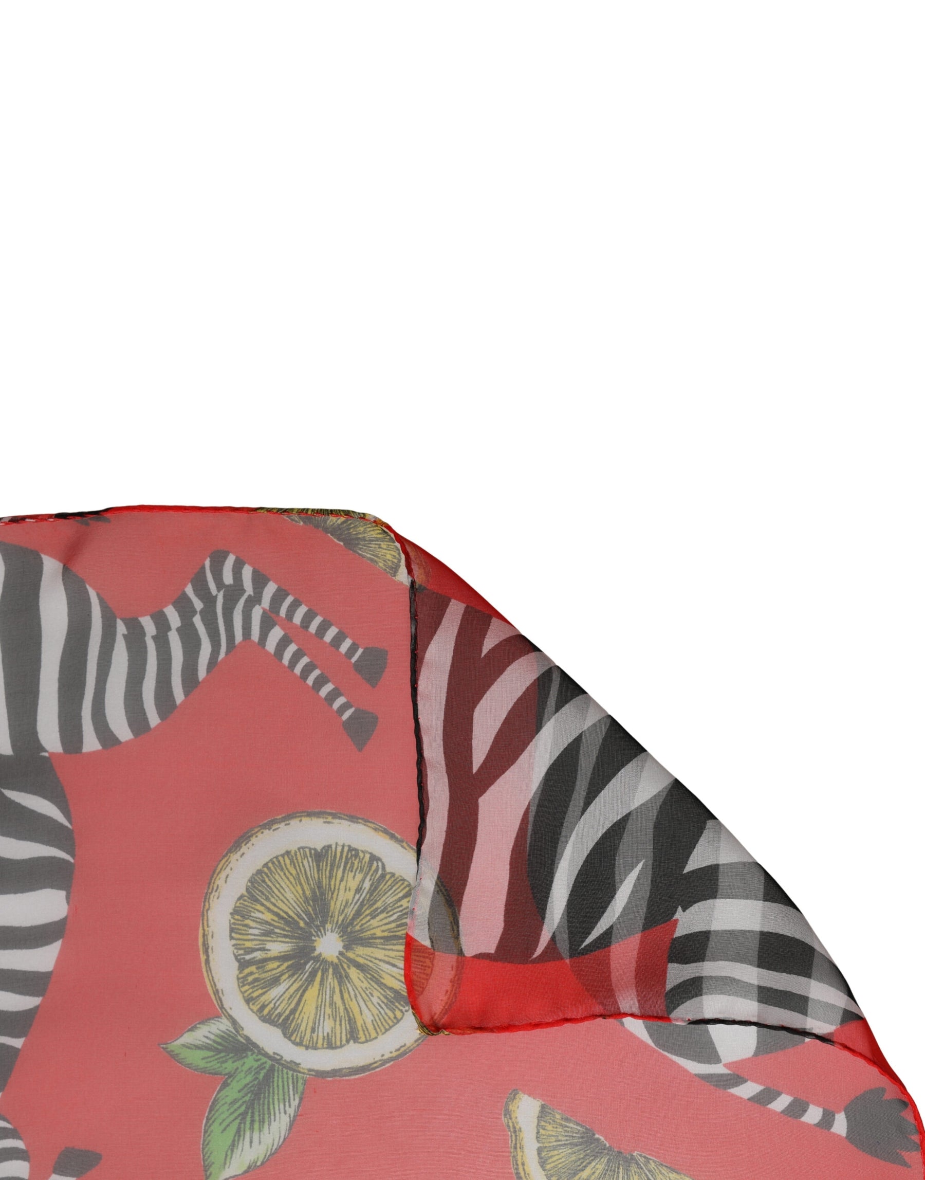 Dolce & Gabbana Red Zebra Print Silk Wrap Shawl Stole 200cm x 132cm Scarf | Regal Royce
