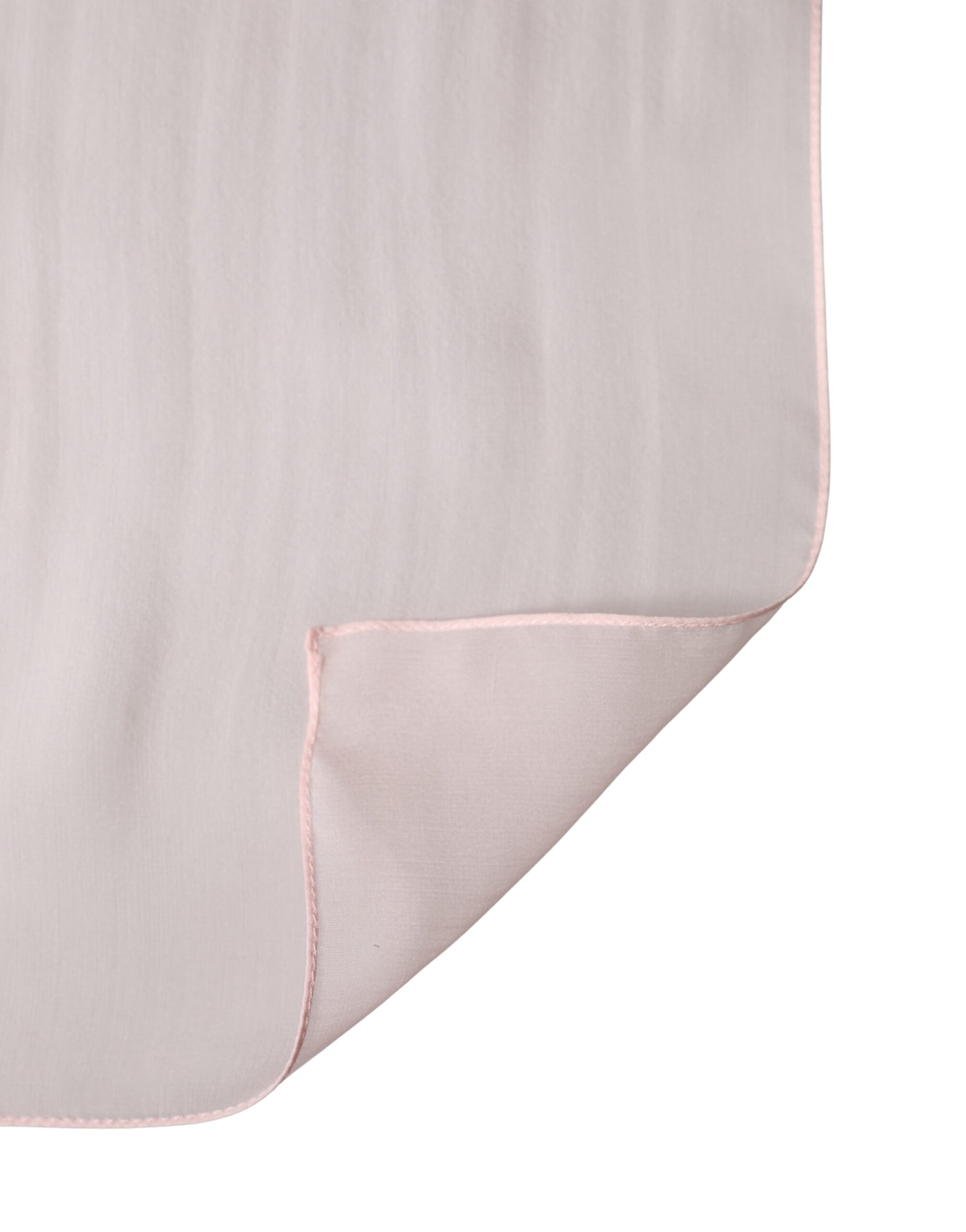 Dolce & Gabbana Light Pink Silk Neck Wrap Foulard 91.5cm x 88cm Scarf | Regal Royce