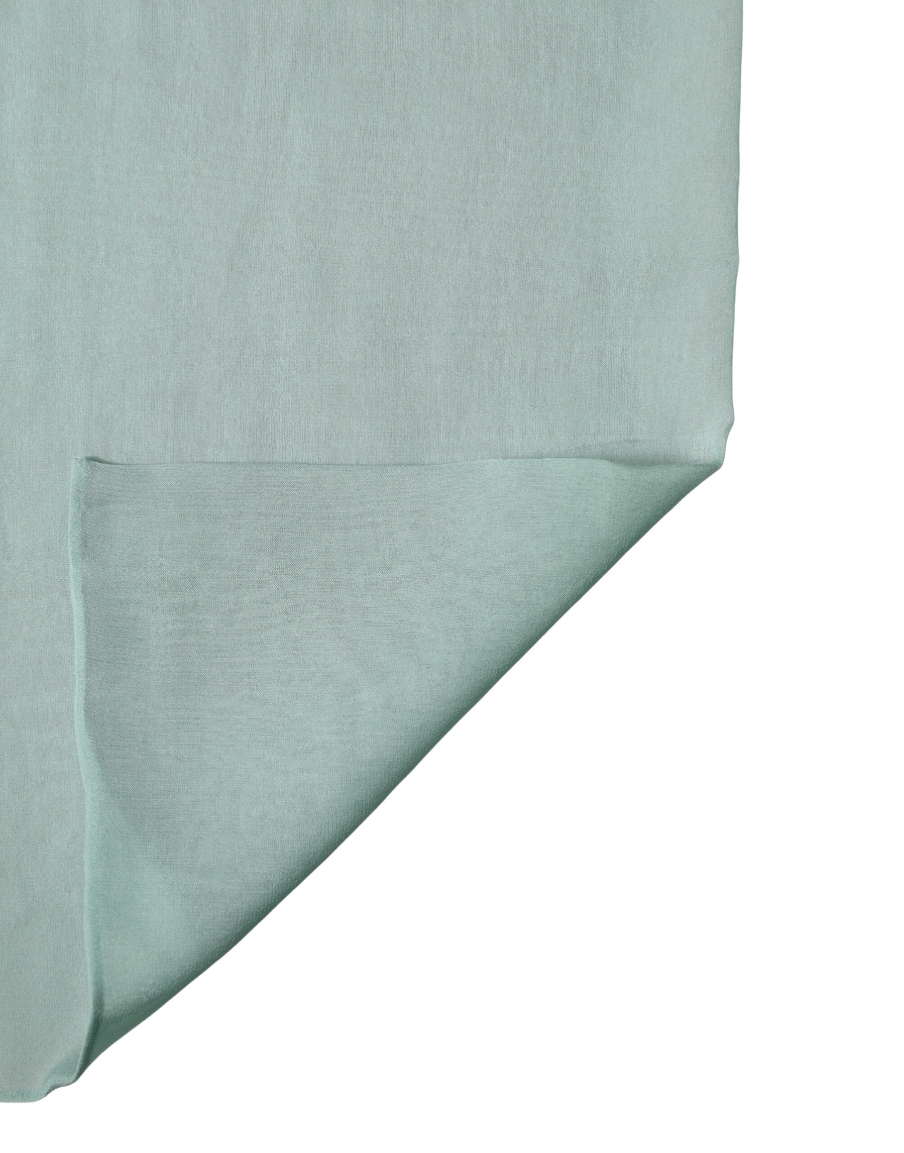 Dolce & Gabbana Teal Silk Sash Wrap Foulard Stole 292cm x 19cm Scarf | Regal Royce
