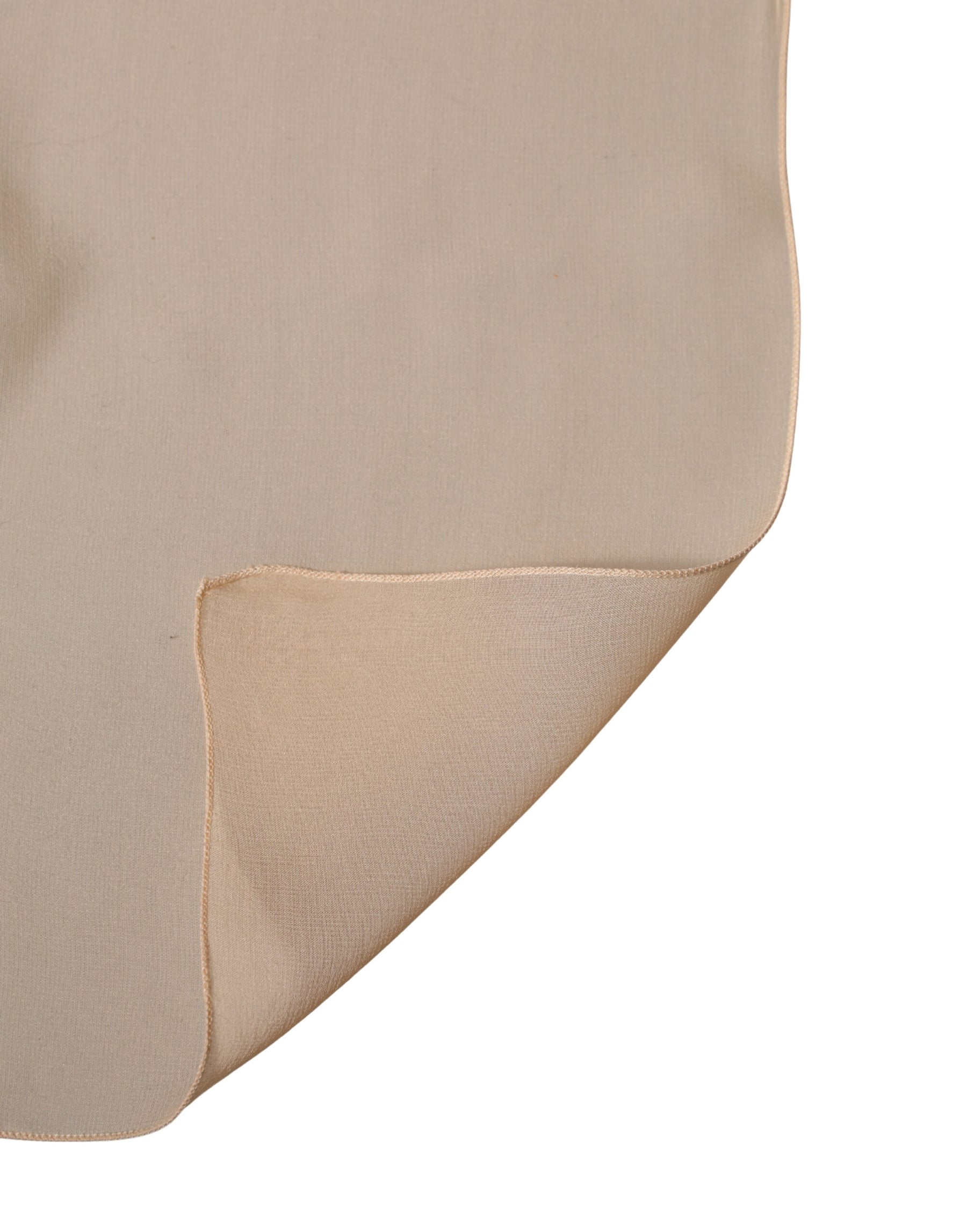 Dolce & Gabbana Beige Silk Neck Wrap Shawl Stole 272cm x 120cm Scarf | Regal Royce