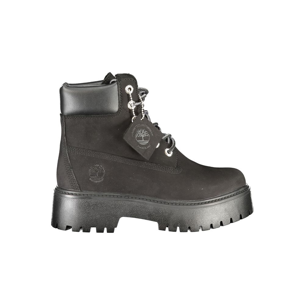 Timberland Black Leather Women Boot | Regal Royce