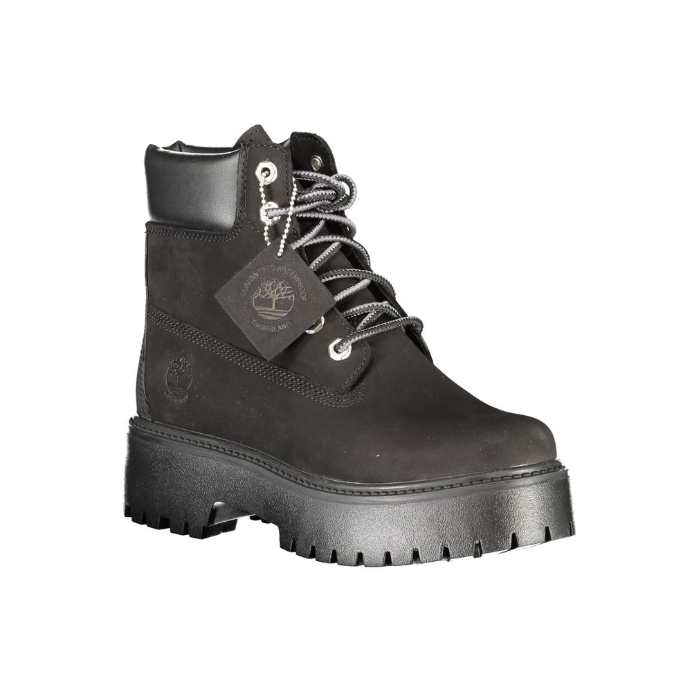 Timberland Black Leather Women Boot | Regal Royce