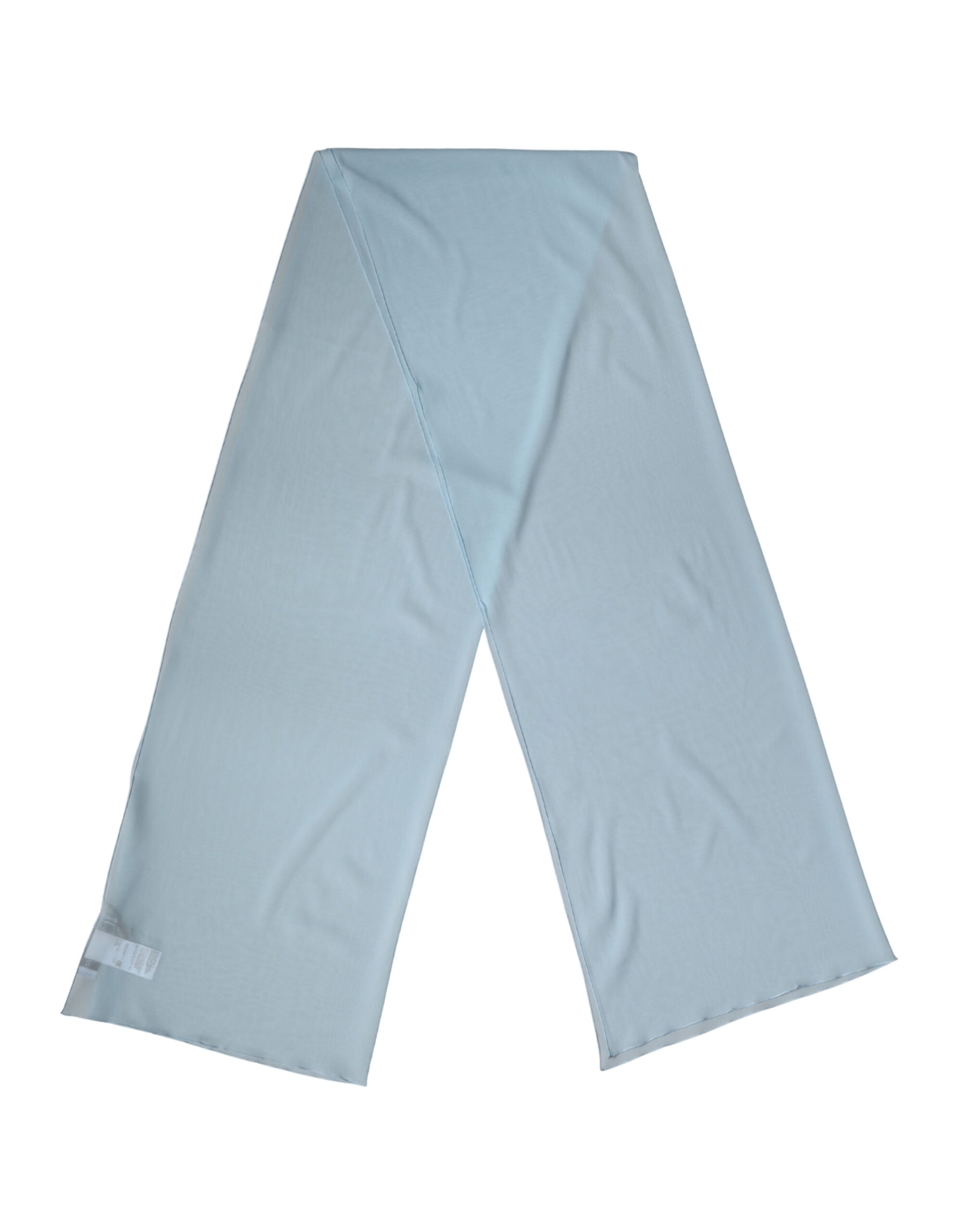 Dolce & Gabbana Light Blue Silk Neck Wrap Shawl Stole 200cm x 64cm  Scarf | Regal Royce