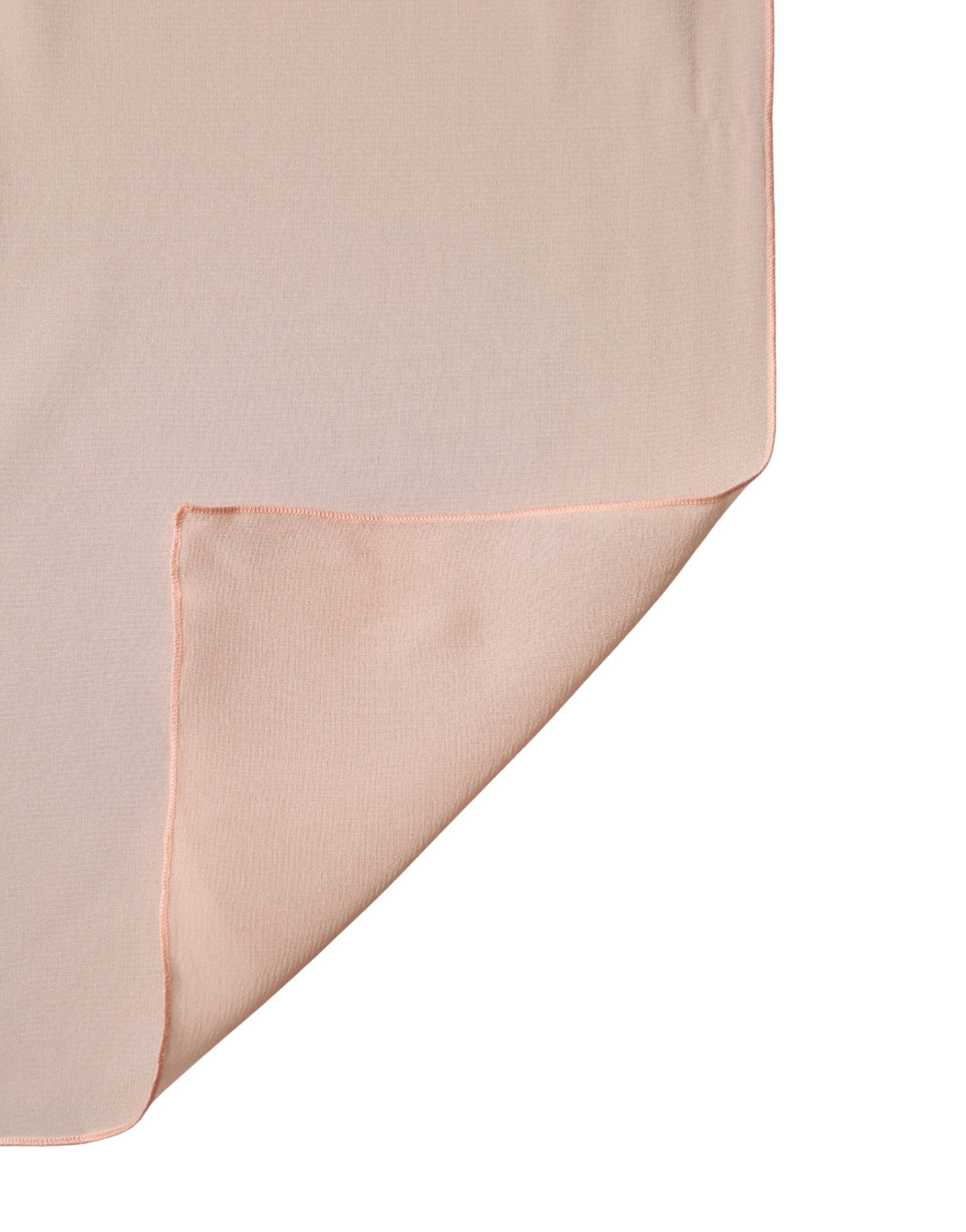 Dolce & Gabbana Peach Silk Neck Wrap Shawl Women Stole 200cm x 64cm  Scarf | Regal Royce