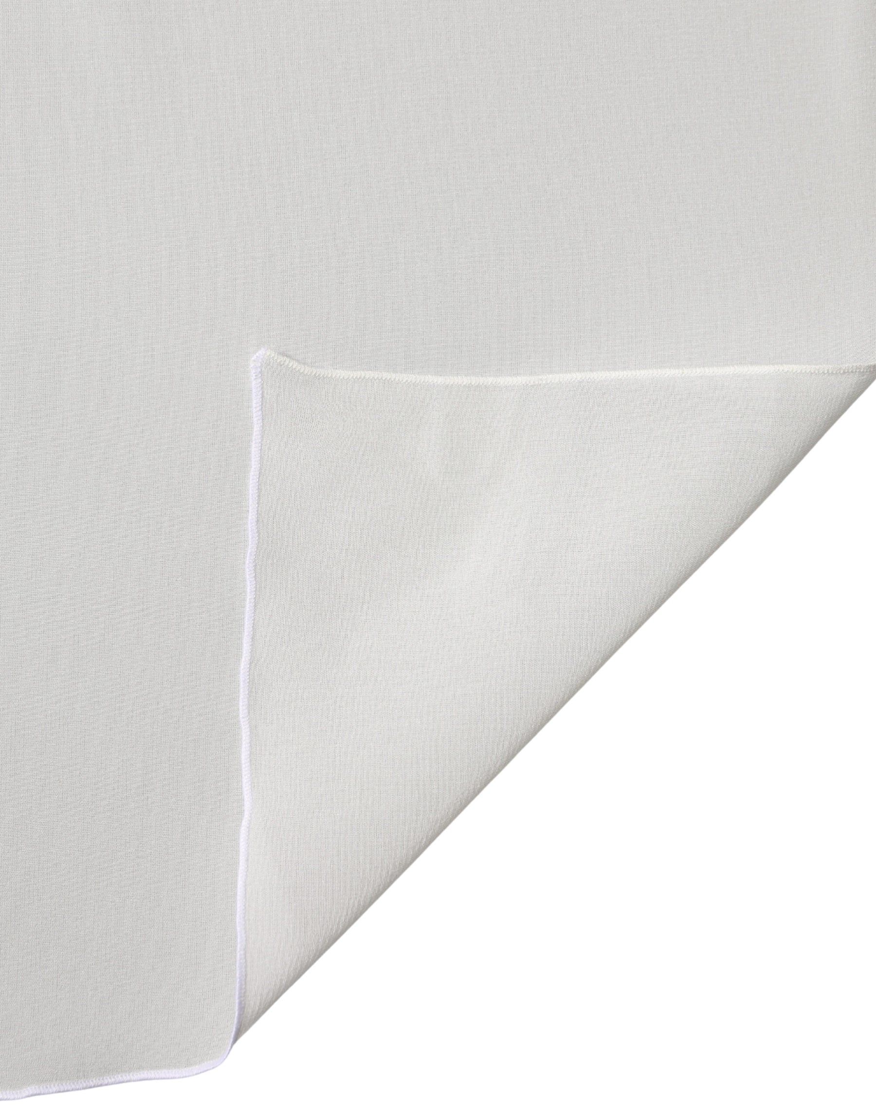 Dolce & Gabbana Off White Silk Neck Wrap Shawl Stole 200cm x 64cm Scarf | Regal Royce