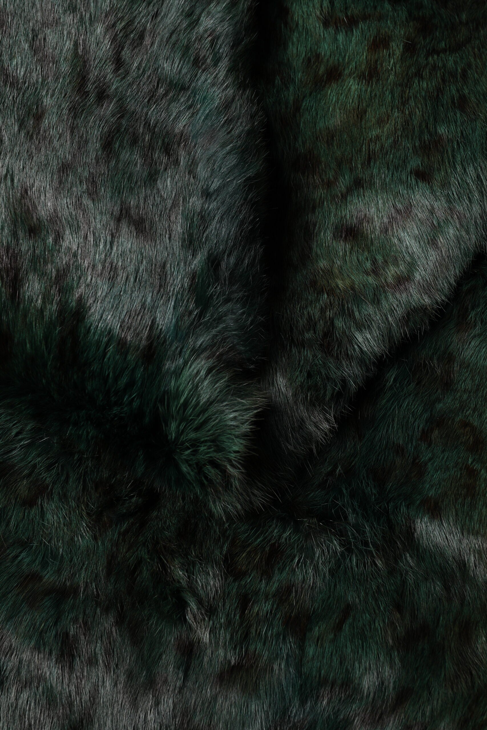 Dolce & Gabbana Black Green Stripe Fur Shawl Neck Wrap 180cm x49cm  Scarf | Regal Royce