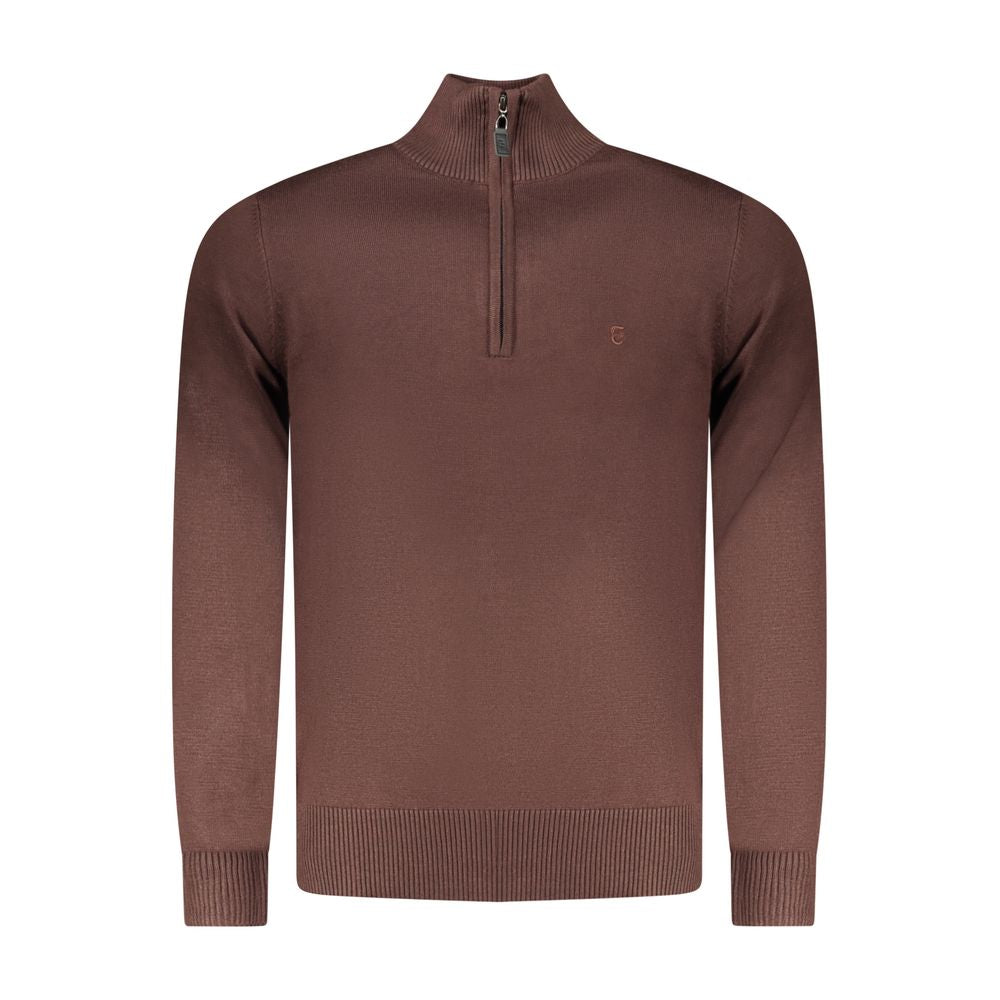 Coveri Moving Marrone Viscosa Mens Sweater | Regal Royce