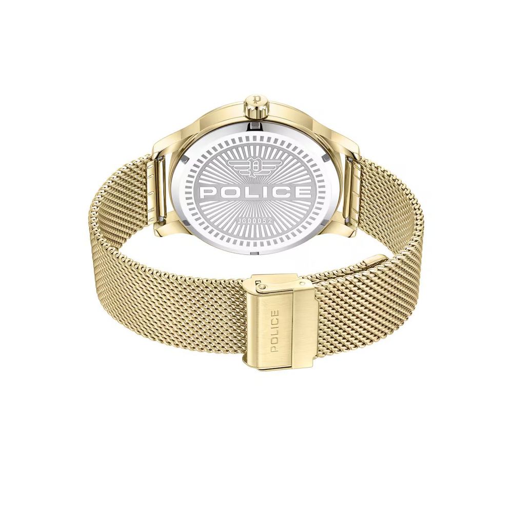Police Gold Stainless Steel Dress Watch | Regal Royce
