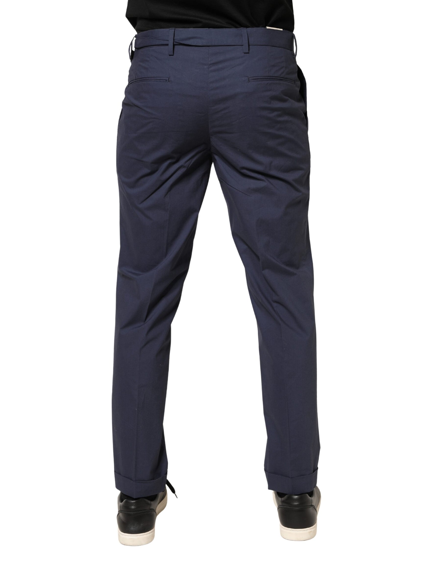 Briglia 1949 DarkBlue Wool Straight Formal Dress Trouser Pants | Regal Royce