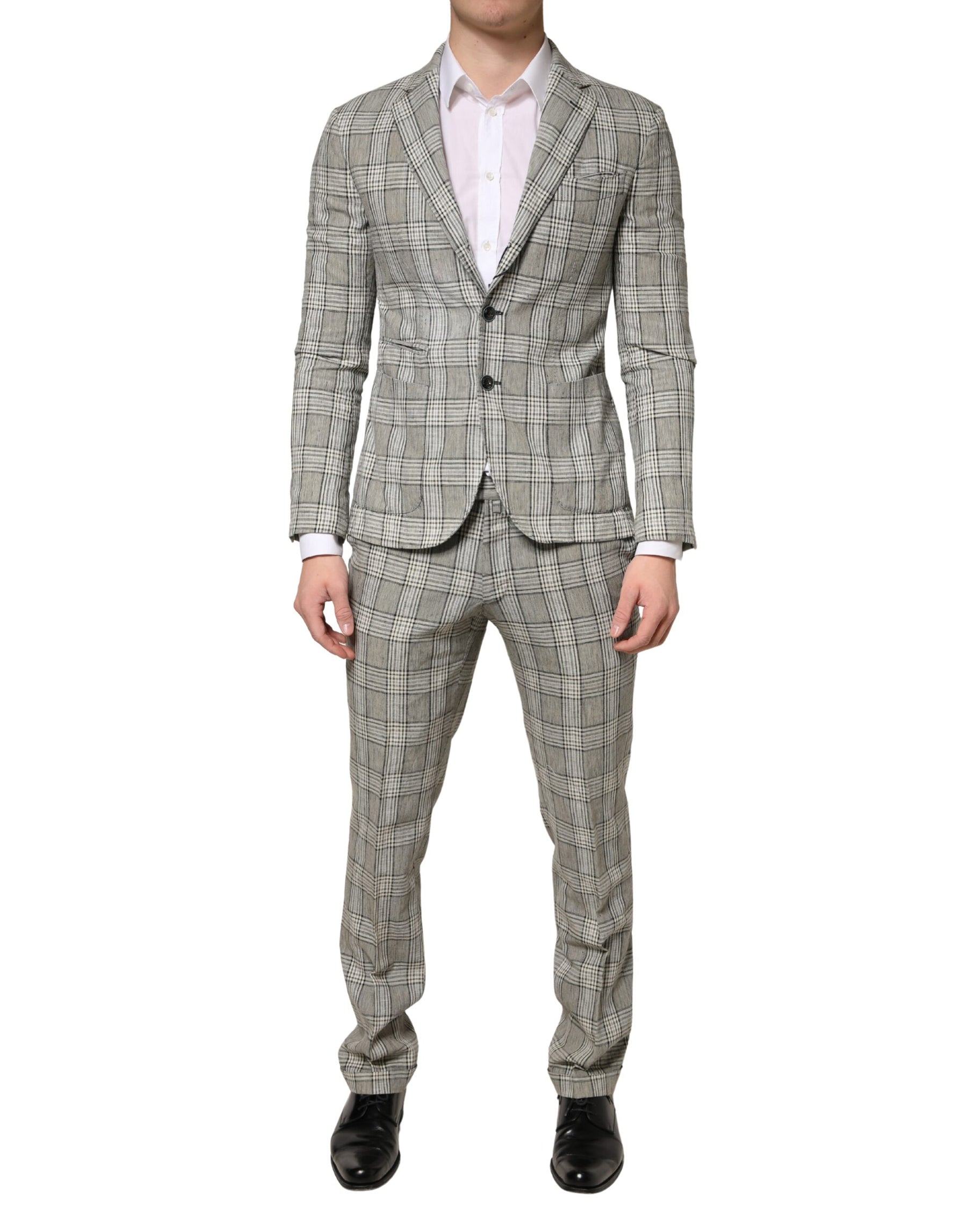 Domenico Tagliente Gray Single Breasted Formal 2 Piece Suit | Regal Royce