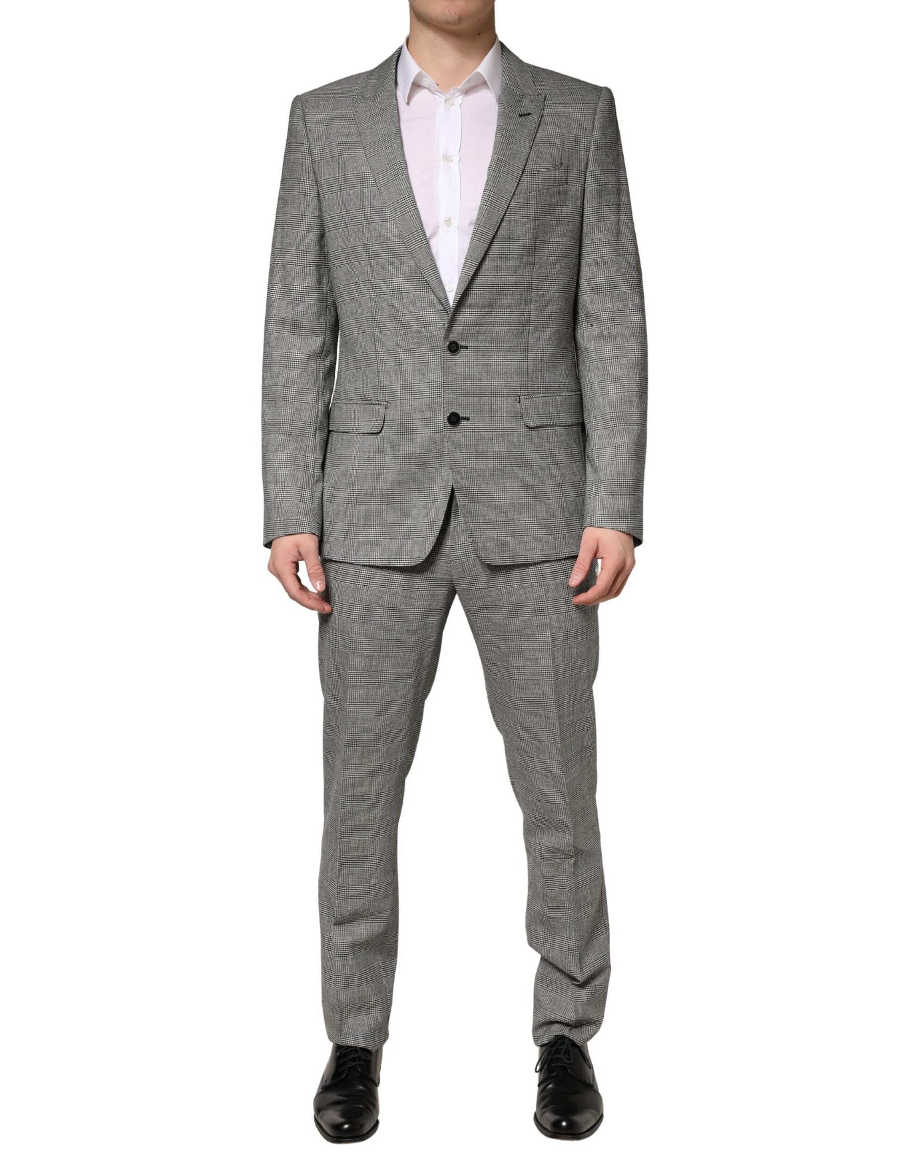 Dolce & Gabbana Gray MARTINI Single Breasted Formal 2PC Suit | Regal Royce