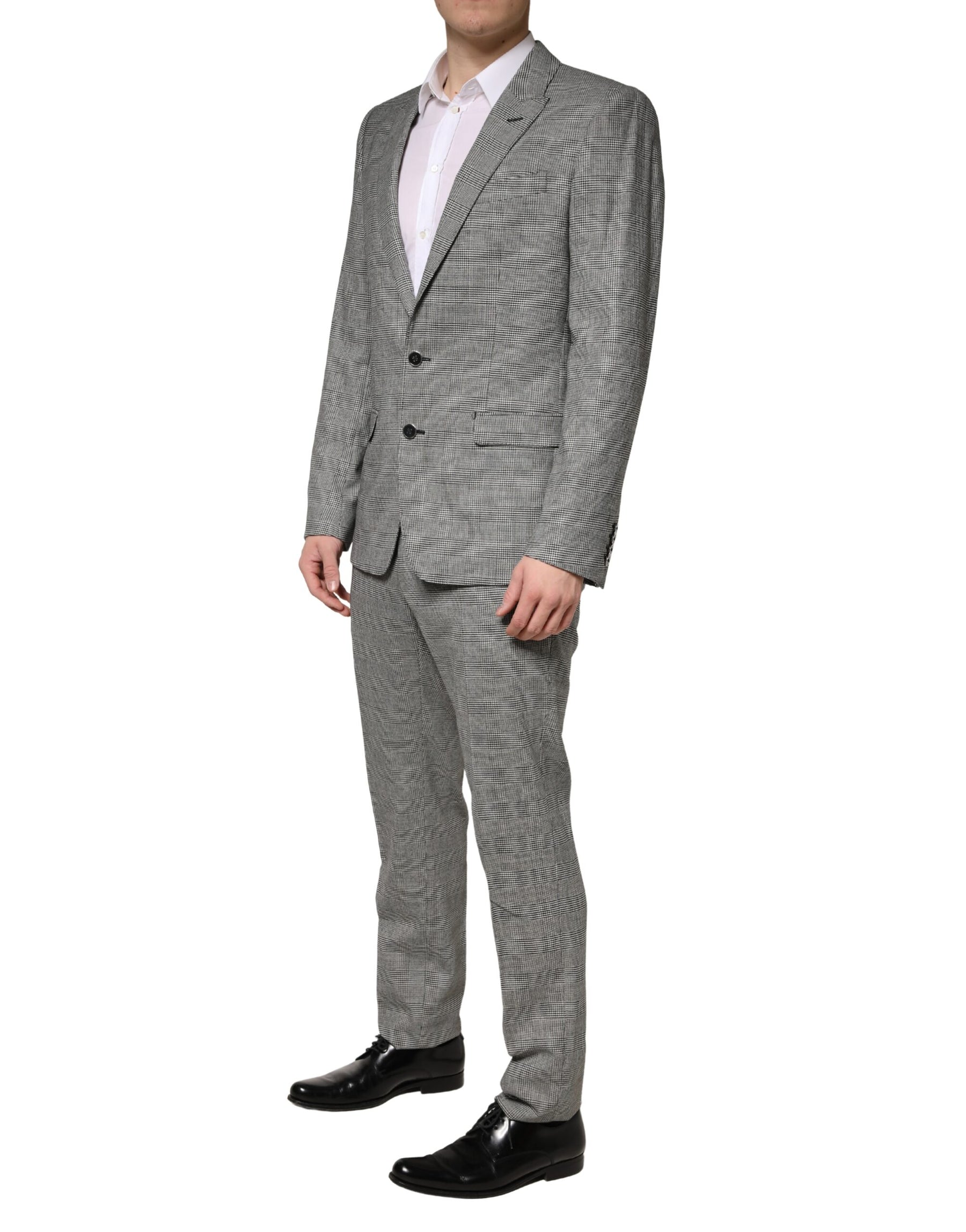 Dolce & Gabbana Gray MARTINI Single Breasted Formal 2PC Suit | Regal Royce